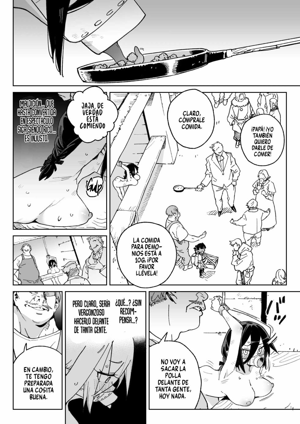 [Meshikutteneru. (Atage)] Mazoku no Mesu Bokujou no Ugoku Oniku no Himitsu ~Kachiku tte Benri de Omoshiroi~ | El secreto de la ‘carne viviente’ de la granja de hembras demonio ~qué útil e interesante es el ganado~ [Spanish] [Runas de Ariwyin] [Digital] - Page 27