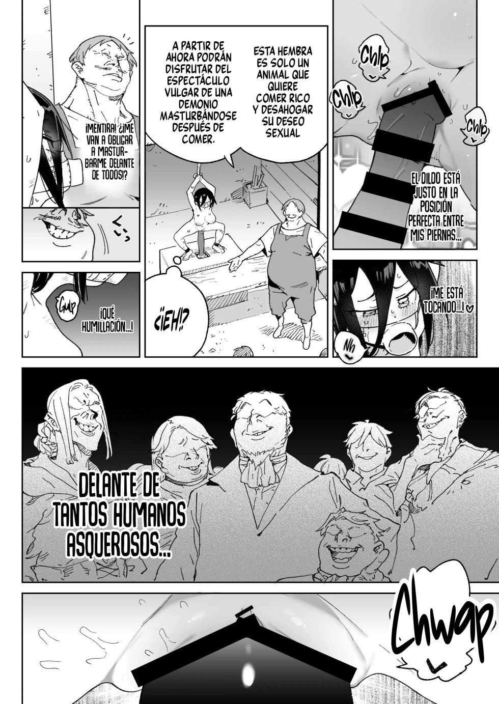 [Meshikutteneru. (Atage)] Mazoku no Mesu Bokujou no Ugoku Oniku no Himitsu ~Kachiku tte Benri de Omoshiroi~ | El secreto de la ‘carne viviente’ de la granja de hembras demonio ~qué útil e interesante es el ganado~ [Spanish] [Runas de Ariwyin] [Digital] - Page 29