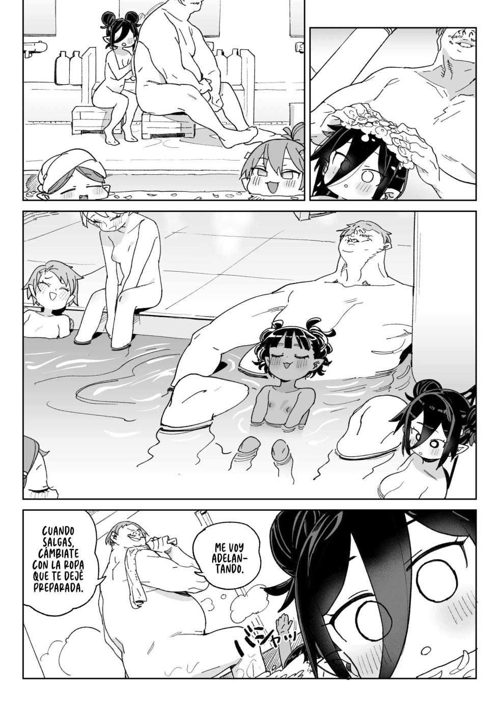 [Meshikutteneru. (Atage)] Mazoku no Mesu Bokujou no Ugoku Oniku no Himitsu ~Kachiku tte Benri de Omoshiroi~ | El secreto de la ‘carne viviente’ de la granja de hembras demonio ~qué útil e interesante es el ganado~ [Spanish] [Runas de Ariwyin] [Digital] - Page 37