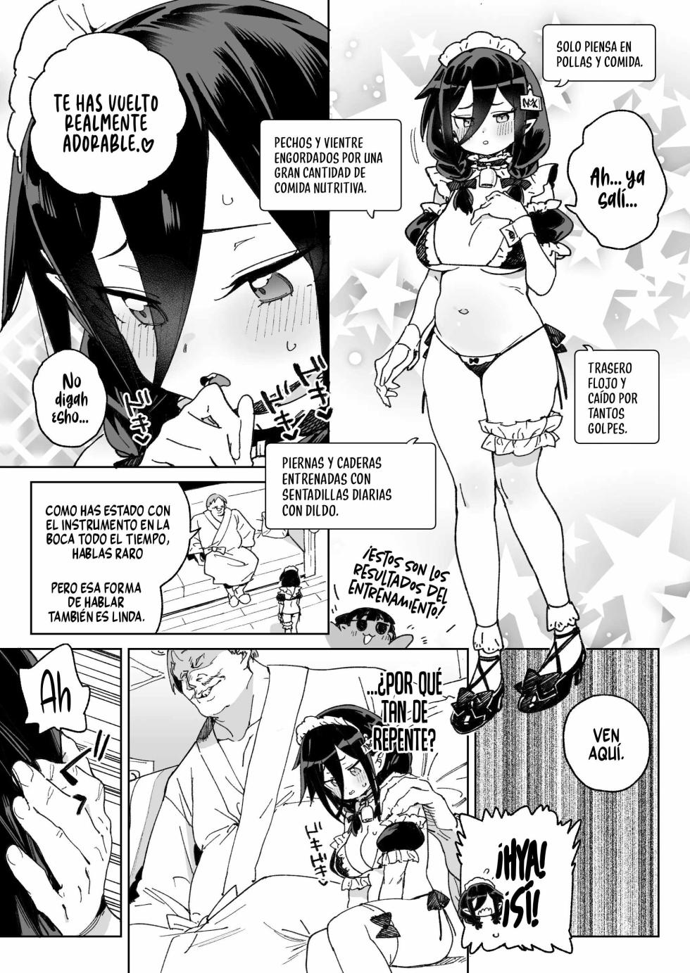 [Meshikutteneru. (Atage)] Mazoku no Mesu Bokujou no Ugoku Oniku no Himitsu ~Kachiku tte Benri de Omoshiroi~ | El secreto de la ‘carne viviente’ de la granja de hembras demonio ~qué útil e interesante es el ganado~ [Spanish] [Runas de Ariwyin] [Digital] - Page 38