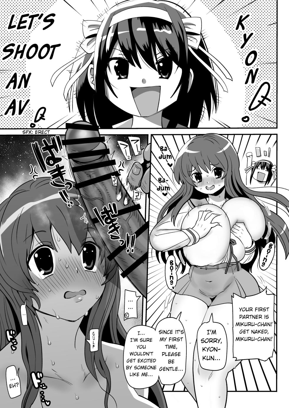 Shooting an AV with Kyon and Mikuru - Page 1
