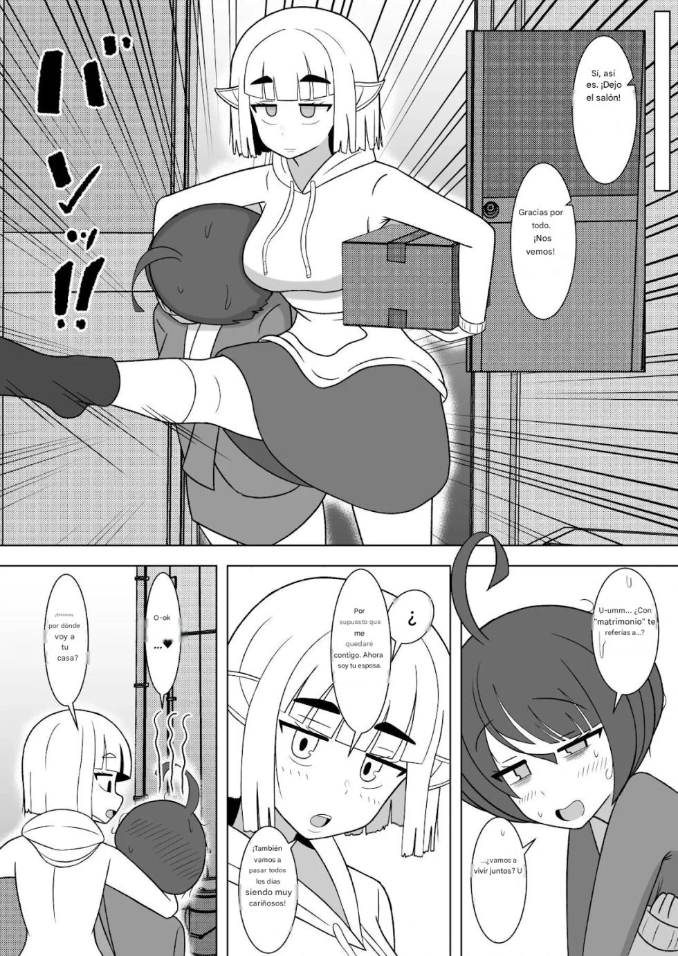 (Teriniku) The Girls' Beauty Salon Where You Can Grow One ~Exploitative Company Drone Becomes An Ejaculation Junky~ Español - Page 33