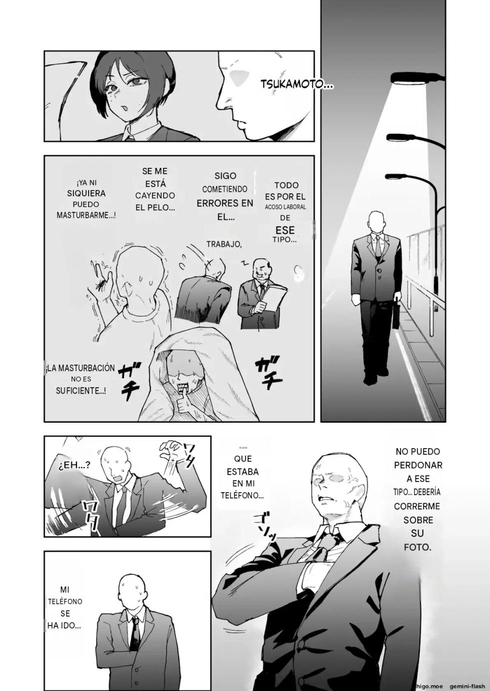 (Sakenotsakana Saomon) My beautiful boss (who's a power-harassing sadist) was masturbating anally at my desk, so I took advantage of his weakness to do all sorts of lewd things to him! Español - Page 3