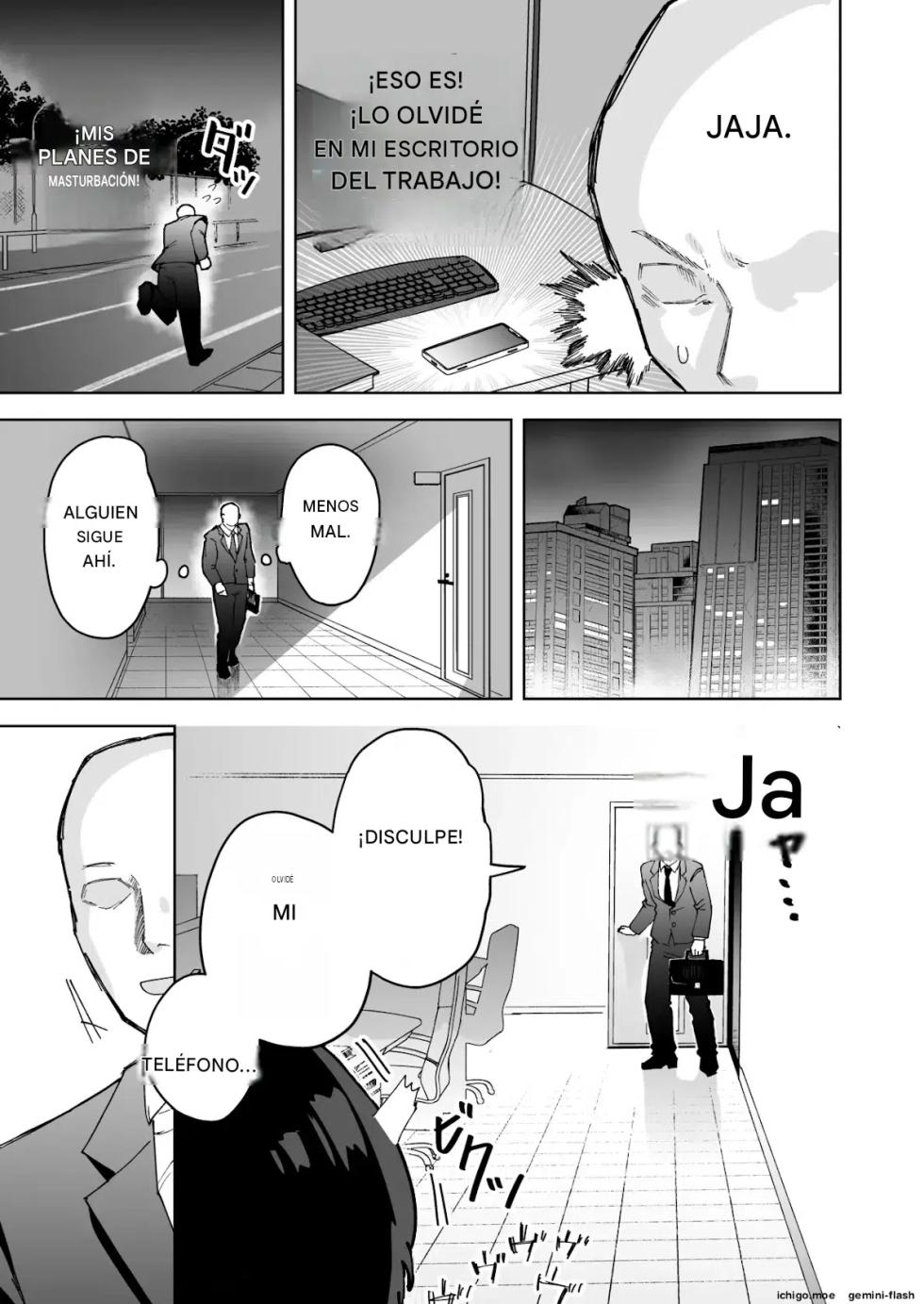 (Sakenotsakana Saomon) My beautiful boss (who's a power-harassing sadist) was masturbating anally at my desk, so I took advantage of his weakness to do all sorts of lewd things to him! Español - Page 4