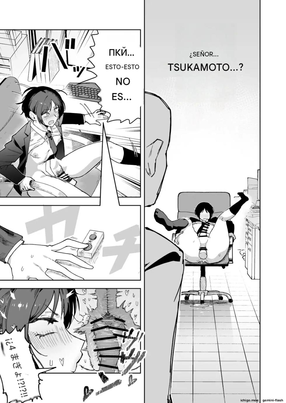 (Sakenotsakana Saomon) My beautiful boss (who's a power-harassing sadist) was masturbating anally at my desk, so I took advantage of his weakness to do all sorts of lewd things to him! Español - Page 6
