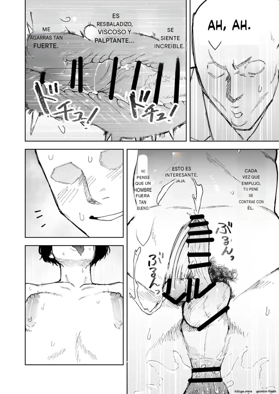 (Sakenotsakana Saomon) My beautiful boss (who's a power-harassing sadist) was masturbating anally at my desk, so I took advantage of his weakness to do all sorts of lewd things to him! Español - Page 13