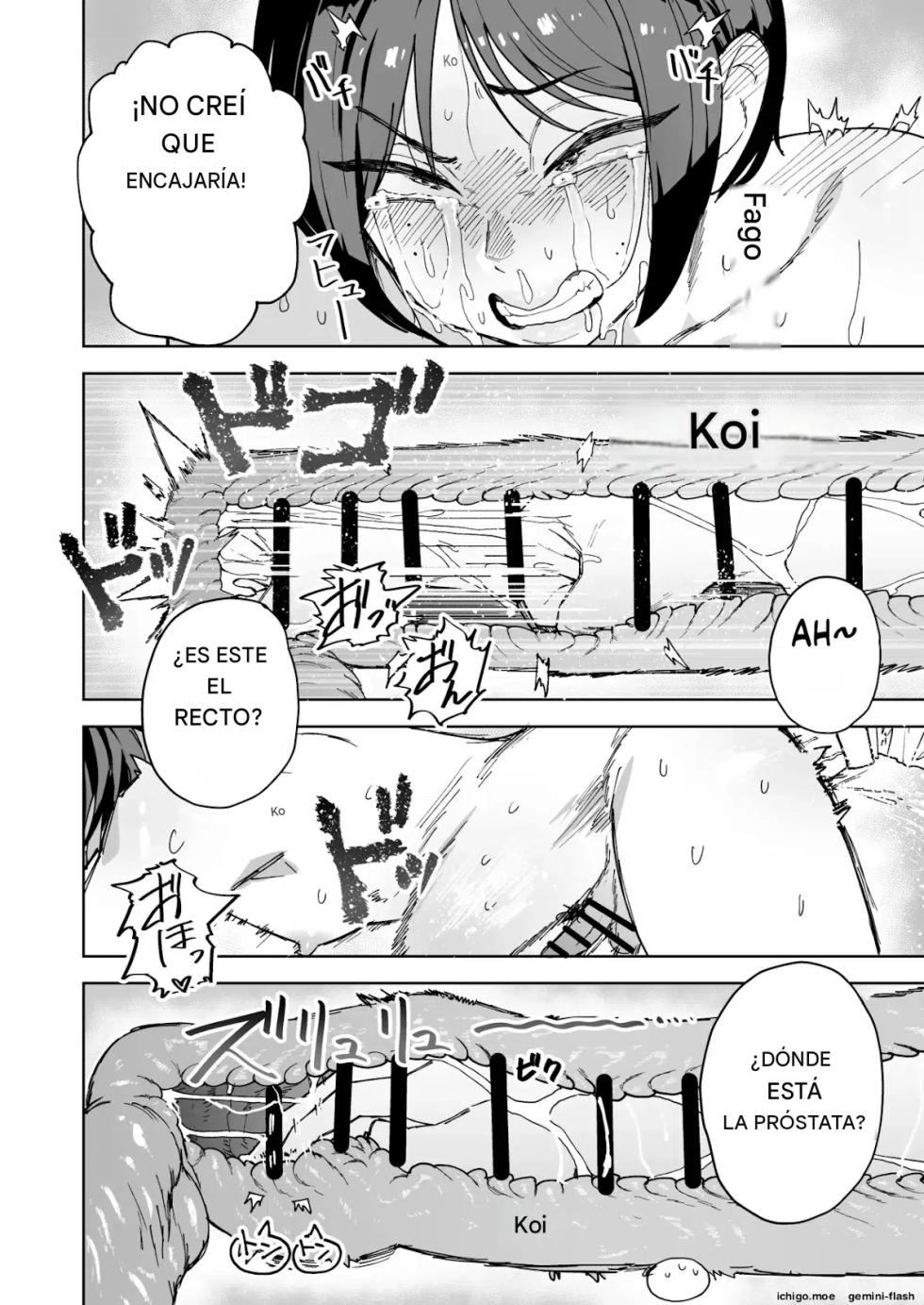 (Sakenotsakana Saomon) My beautiful boss (who's a power-harassing sadist) was masturbating anally at my desk, so I took advantage of his weakness to do all sorts of lewd things to him! Español - Page 21
