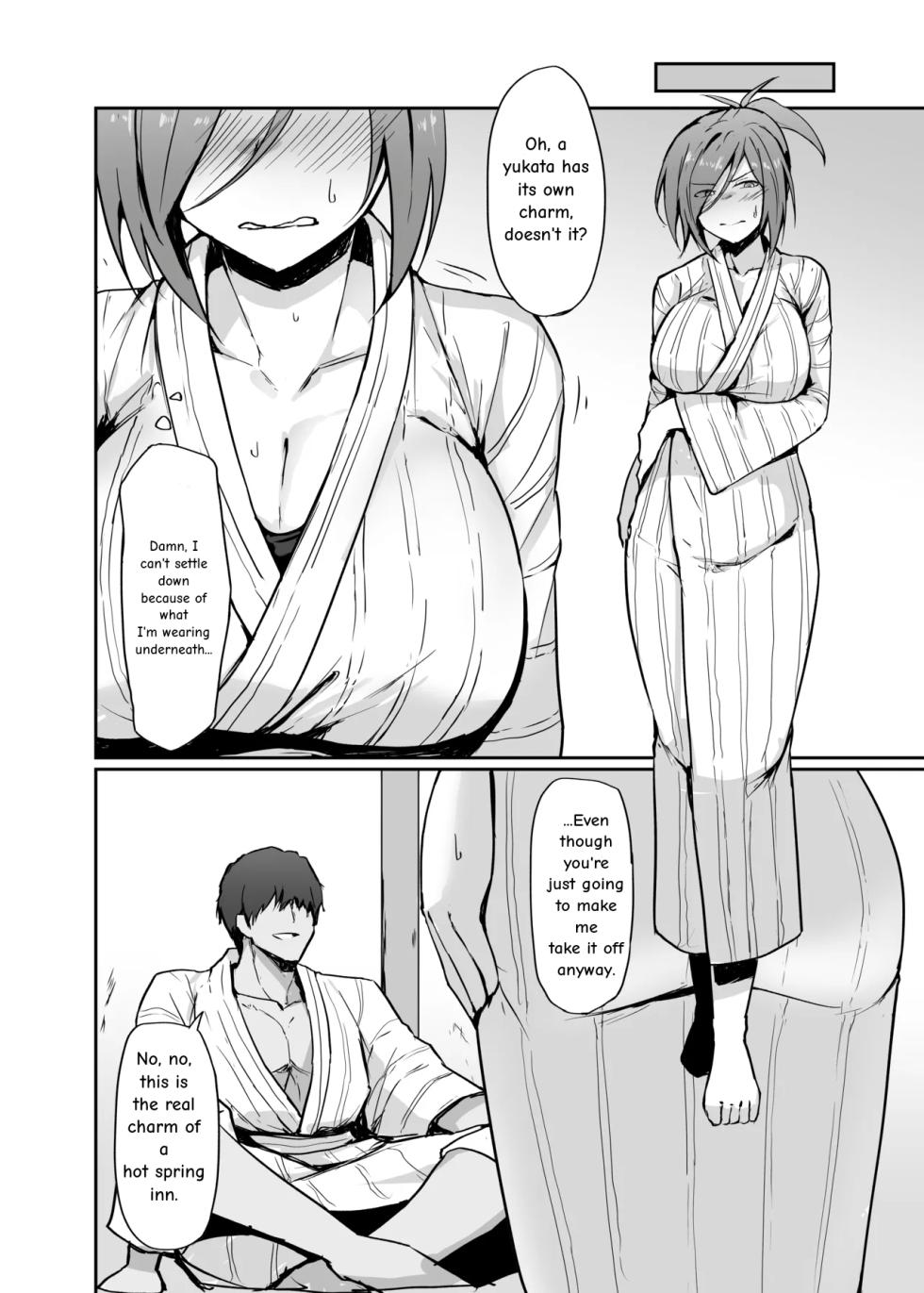 [HUMIHAKO (Shiromaru)] Motoyan Hitozuma Taiiku Kyoushi, Onsen Ryokan nite Kyouei Mizugi de Ochiru | Former delinquent housewife PE teacher, falls in a hot spring inn while wearing a competitive swimsuit [English] [Digital] - Page 10
