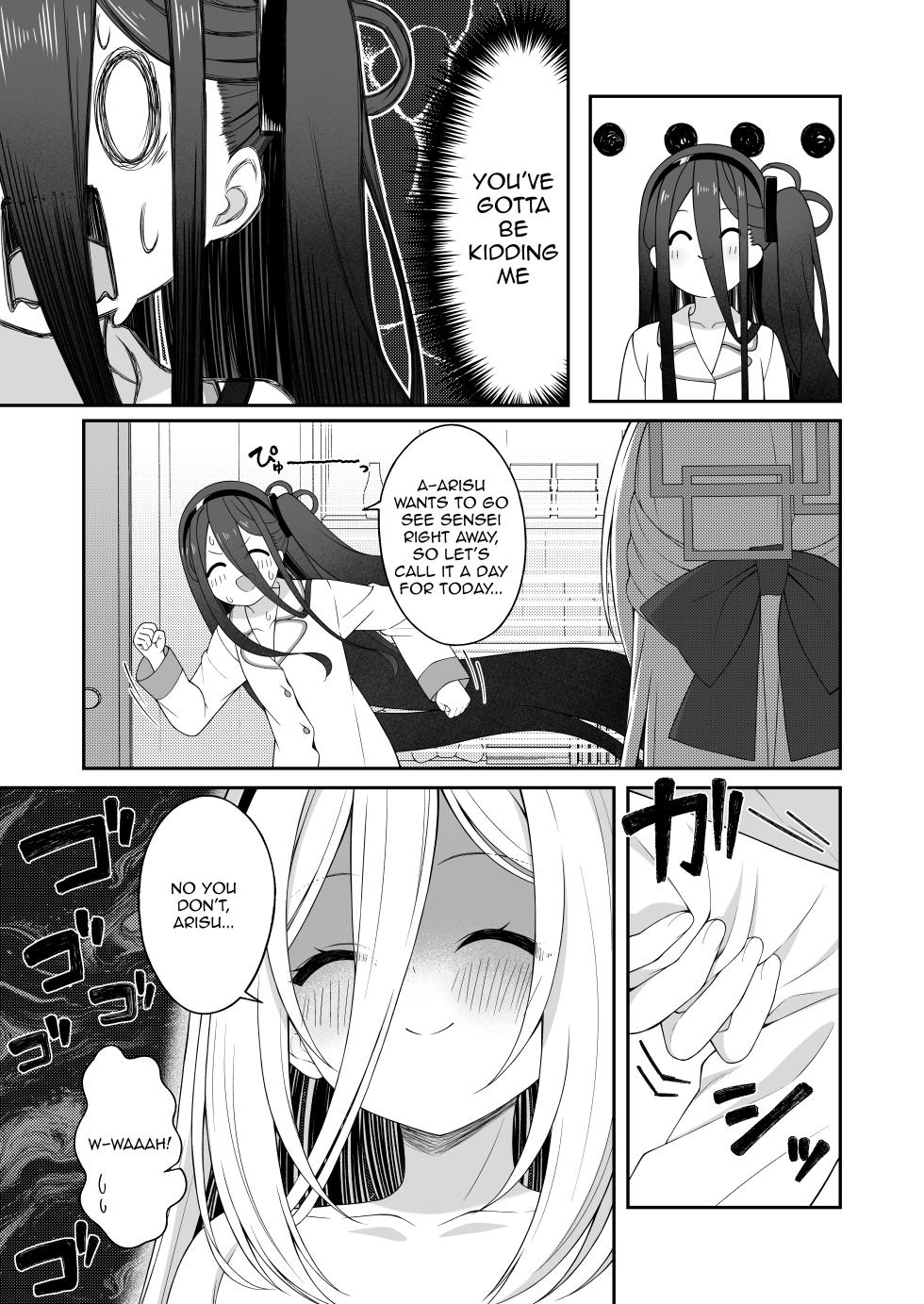 [20NT (Fukemachi)] Asa Okitara Alice to Irekawatteta!? Sensei ga Kei-chan ni Maintenance Sarechau Hanashi | A Story About Sensei Waking Up in Arisu's Body and Getting Worked Over by Kei-chan!? (Blue Archive) [English] [Digital] - Page 13