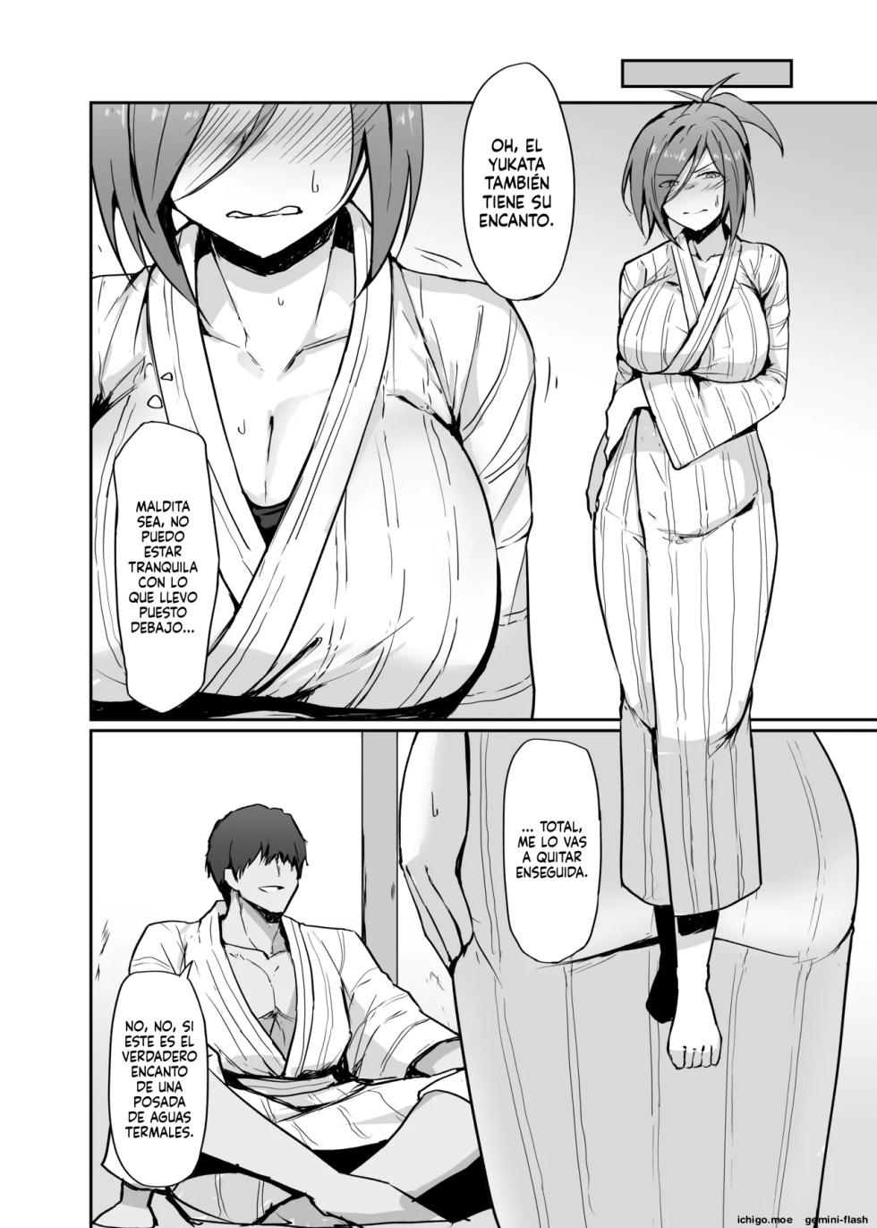 Motoyan Hitozuma Taiiku Kyoushi, Onsen Ryokan nite Kyouei Mizugi de Ochiru - Page 10