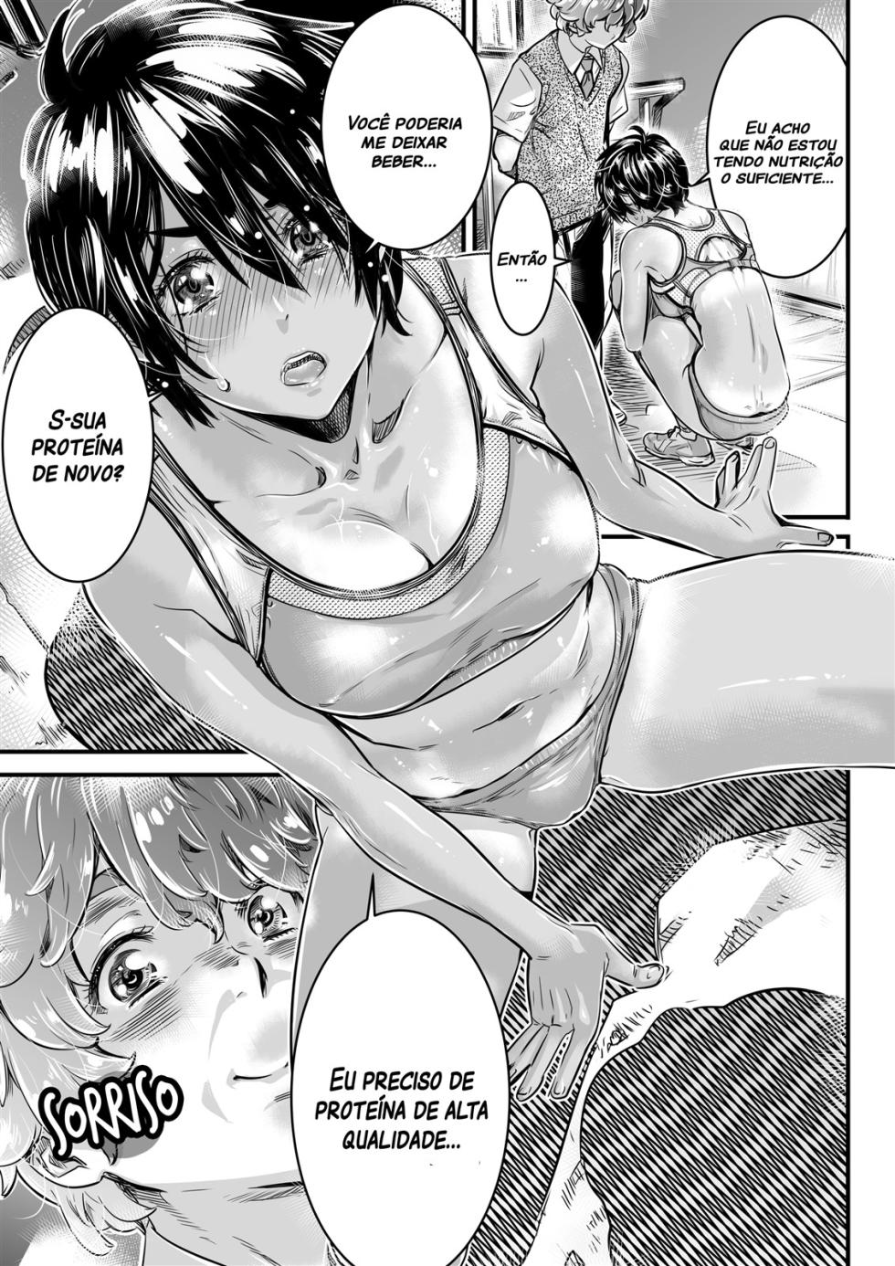 [Burning Shimai (MARUTA)] Shinchou 175cm no Rikujou Shoujo wa Kouhai Danshi no Seishi o Nomitagaru | Garota alta do atletismo quer beber o esperma do seu calouro [Portuguese-BR] [Decensored] [Digital] - Page 10