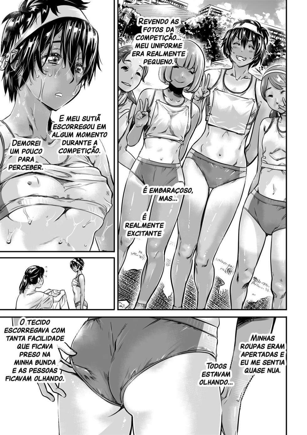 [Burning Shimai (MARUTA)] Shinchou 175cm no Rikujou Shoujo wa Kouhai Danshi no Seishi o Nomitagaru | Garota alta do atletismo quer beber o esperma do seu calouro [Portuguese-BR] [Decensored] [Digital] - Page 14