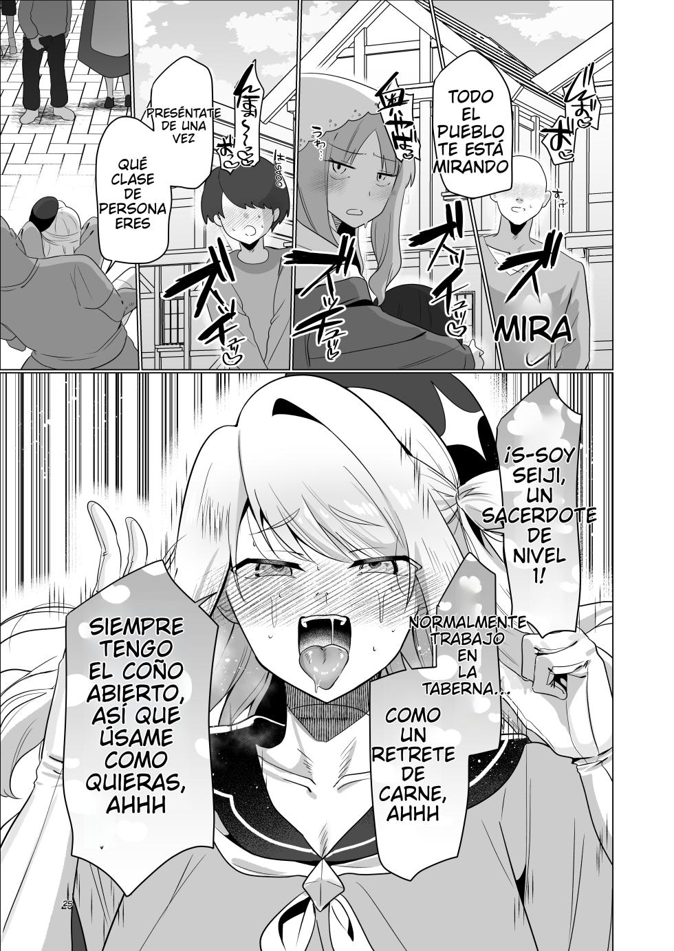 [Nanami no Tabi (Oniru)] Moto Saikyou Yuusha no Fushidara na Inkyo Seikatsu (Spanish) (MTL) - Page 25