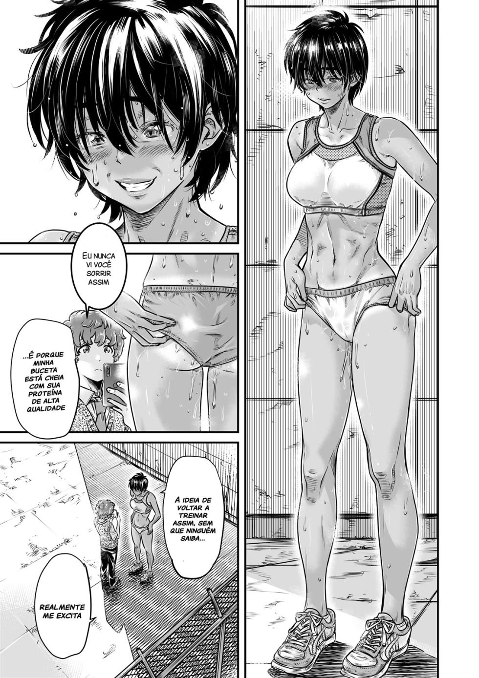 [Burning Shimai (MARUTA)] Shinchou 175cm no Rikujou Joshi wa Kouhai Danshi no Seishi o Chitsu ni Tameta mama Hashiritai | Garota alta do atletismo quer o esperma do seu calouro em sua buceta [Portuguese-BR] [Decensored] [Digital] - Page 30