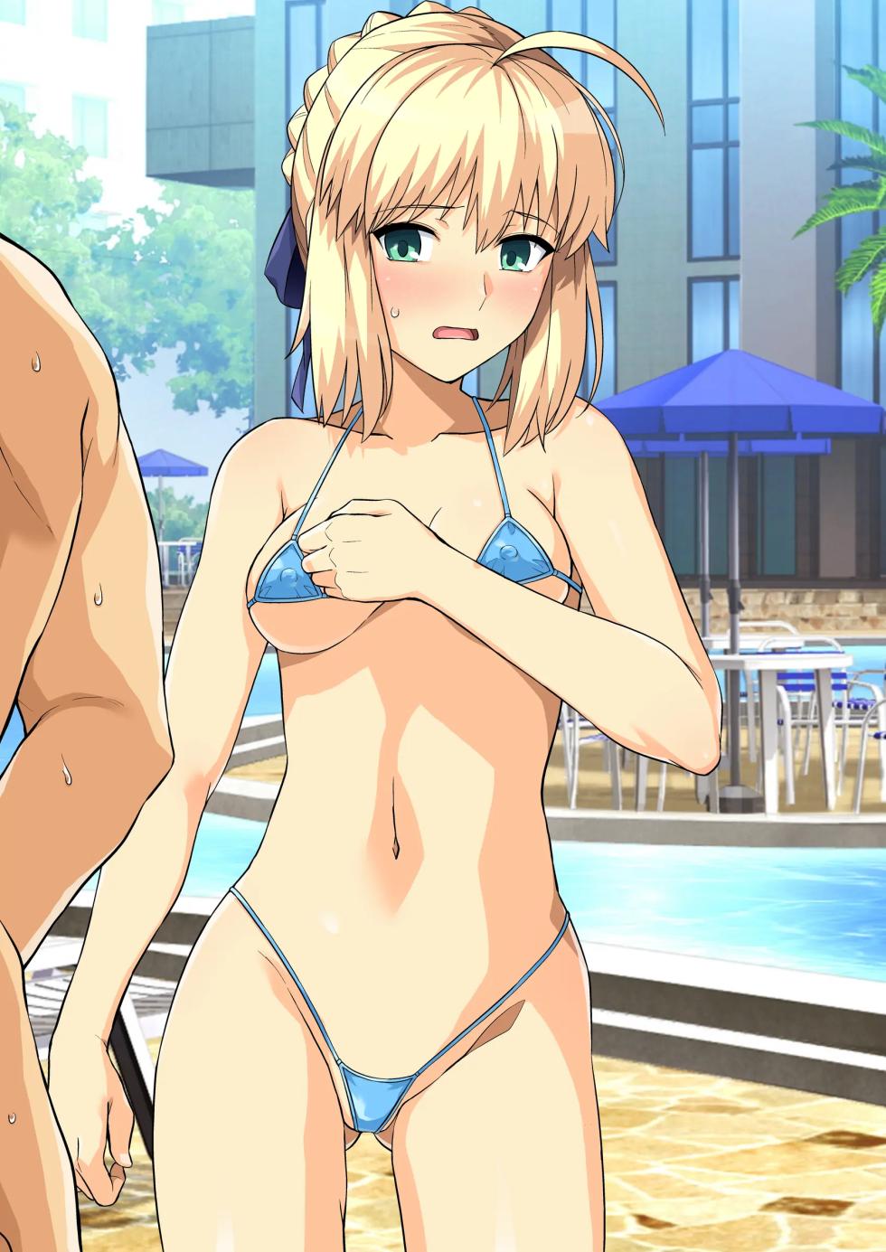 [Royal Bitch (haruhisky)] Saber-san, Taworu Ichimai Otokoyu E  |  세이버 , 타올 한 장으로 남탕에 - Page 3
