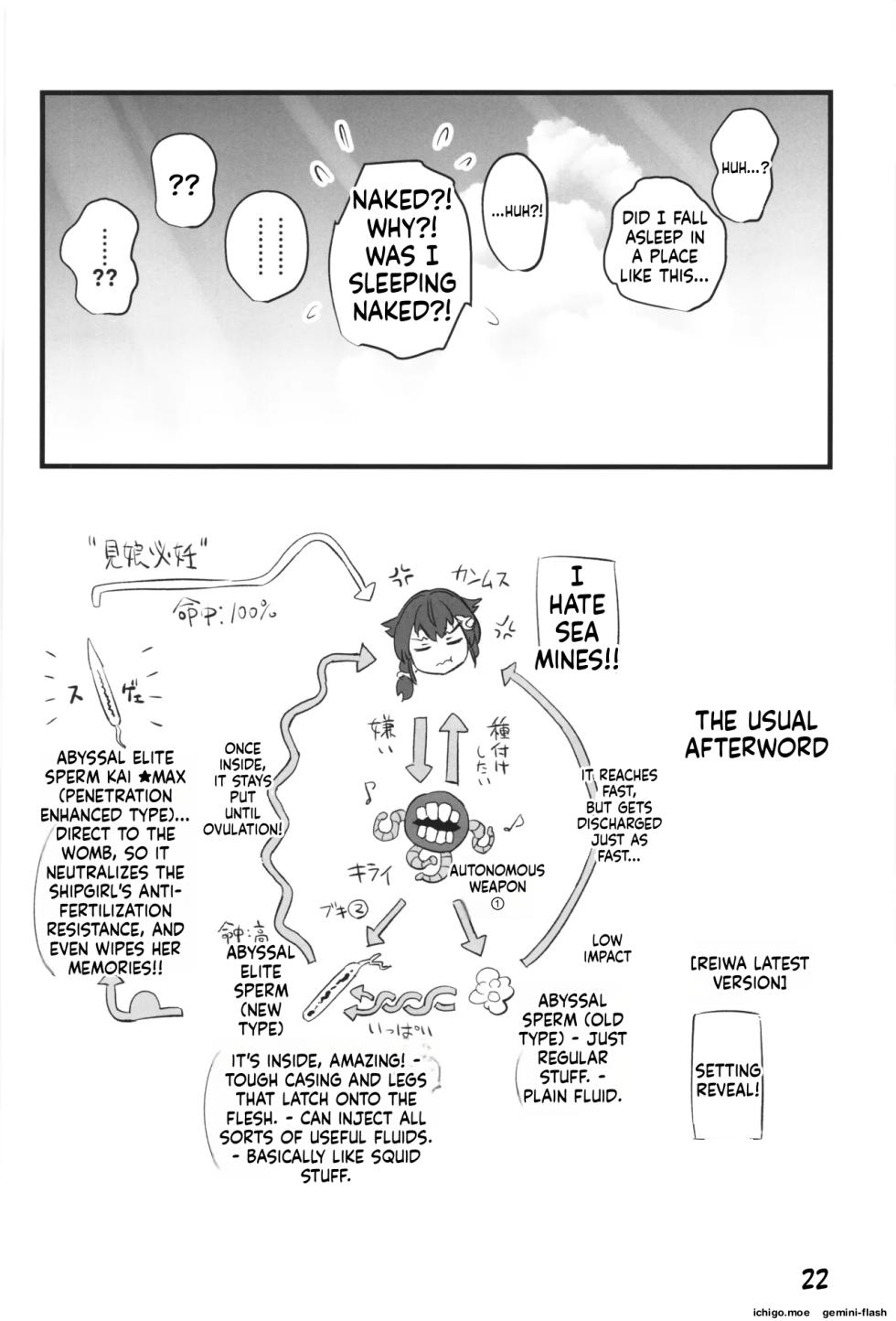 (C108) [M.A.D WORKS (Tamu)] Kawaisou na Kujira - The ill-fated whale (Kantai Collection -KanColle-) (SCANMTL) - Page 21