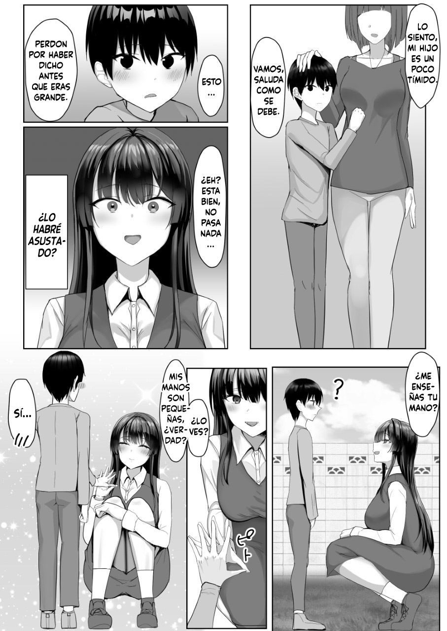 [Tamanohousa] Boku ga Saki ni Suki datta Kateikyoushi no Onee-san ga Tomodachi ni Yokodori Sareteta｜La profesora que me gustaba me fue robada por mis amigos [Spanish] [Darkside Scan] - Page 5