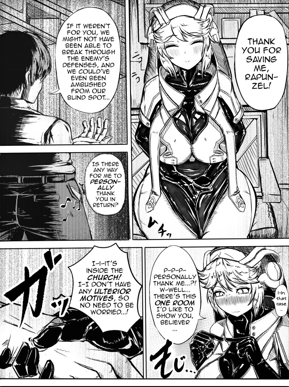 [Pentagoa] Kabe Ana wo Tsukau Rapunzel | Rapunzel Using a Hole in the Wall (Goddess of Victory:NIKKE) [English] [DeppoTL] - Page 4