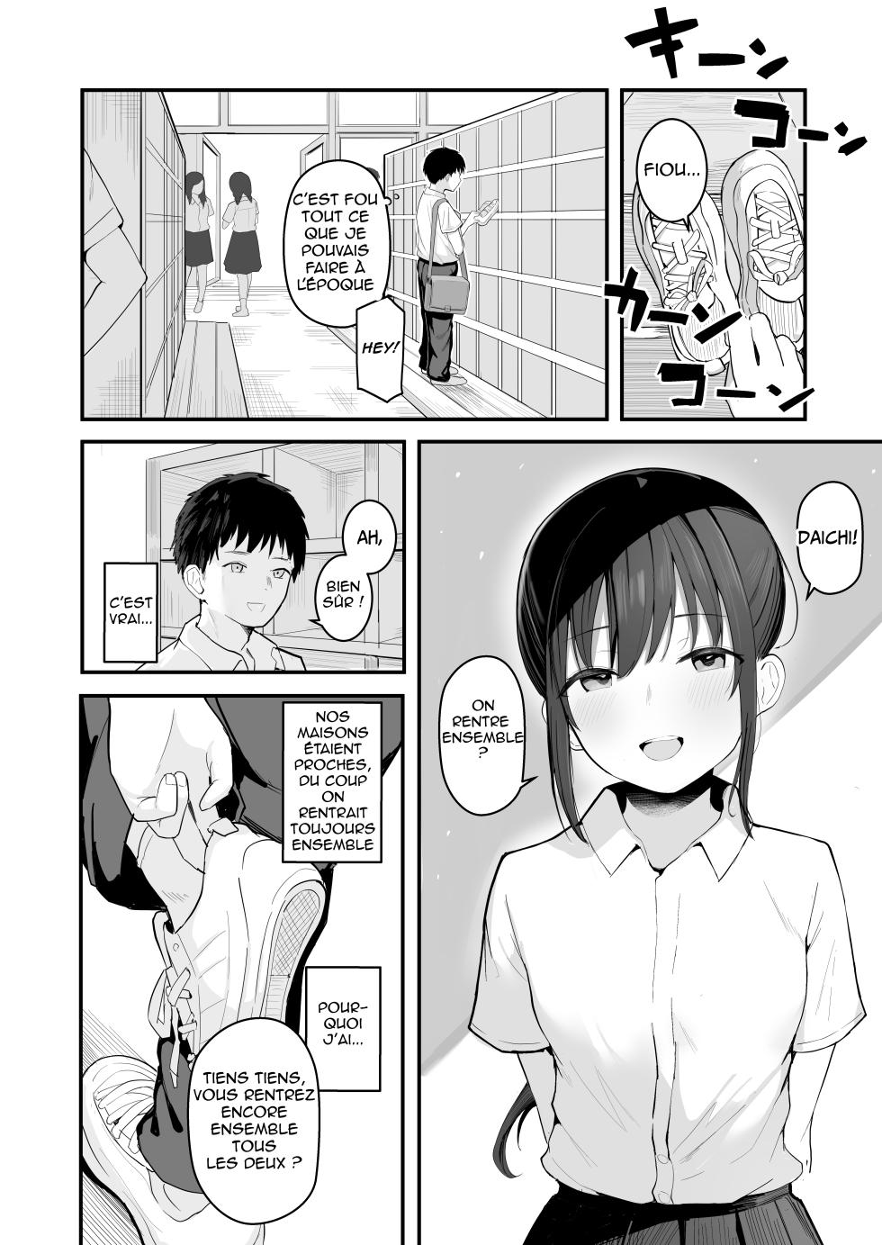 [Akadashi] Seishun o Yarinaosu nara Kondo koso Suki datta Doukyuusei to Tsukiatte Zettai Yarimakuritai. | Si je pouvais revivre ma jeunesse, je sortirais avec la fille que j'aimais et je coucherais avec elle toute la journée [French] [Digital] [Shiru10] - Page 10