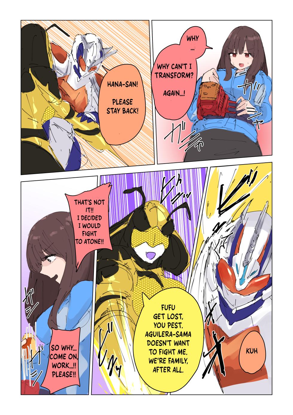 [Firippachi] Joōbachi no Shokuzai ~ Henshin Heroine Haiboku ~ | The Atonement of Queen Bee ~ Henshin Heroine's Complete Defeat ~ (Kamen Rider) [English] - Page 14