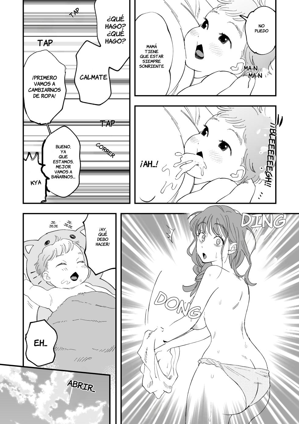 [Pi-ko] Okkii Haitatsuin-san to Oku-sama ga Furin Shichau Hanashi [Spanish] [la qiqi que traduce] | La historia de como una esposa termina cometiendo una infielidad con la repartidora - Page 5