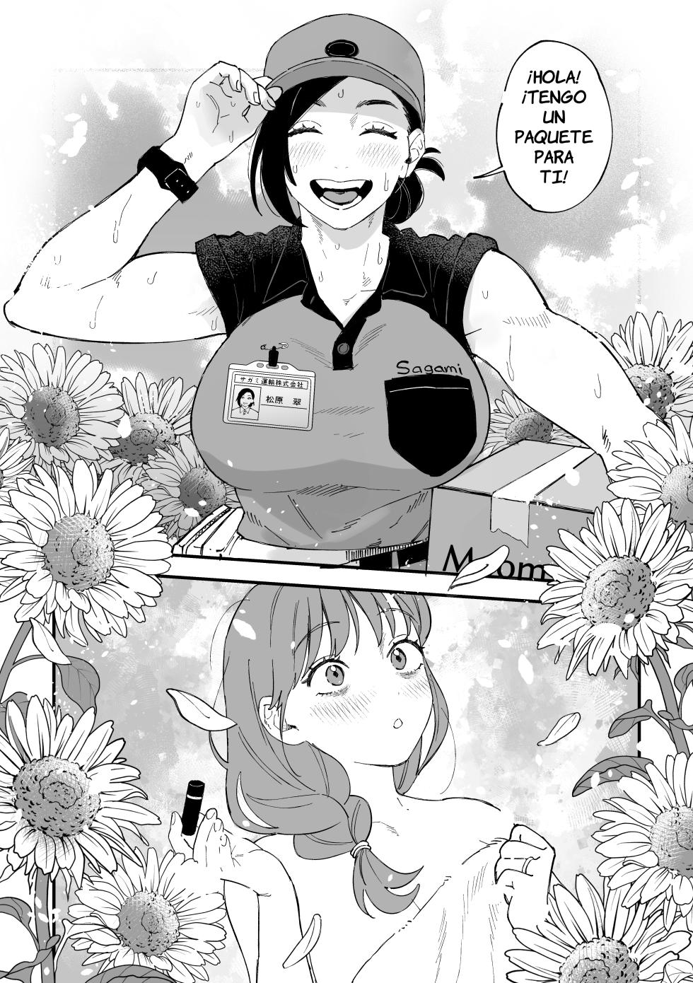 [Pi-ko] Okkii Haitatsuin-san to Oku-sama ga Furin Shichau Hanashi [Spanish] [la qiqi que traduce] | La historia de como una esposa termina cometiendo una infielidad con la repartidora - Page 6