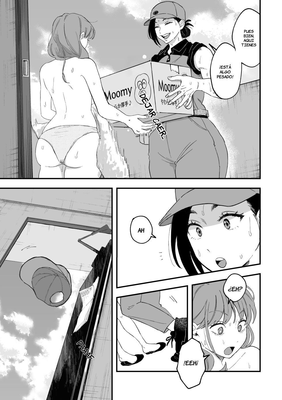 [Pi-ko] Okkii Haitatsuin-san to Oku-sama ga Furin Shichau Hanashi [Spanish] [la qiqi que traduce] | La historia de como una esposa termina cometiendo una infielidad con la repartidora - Page 8