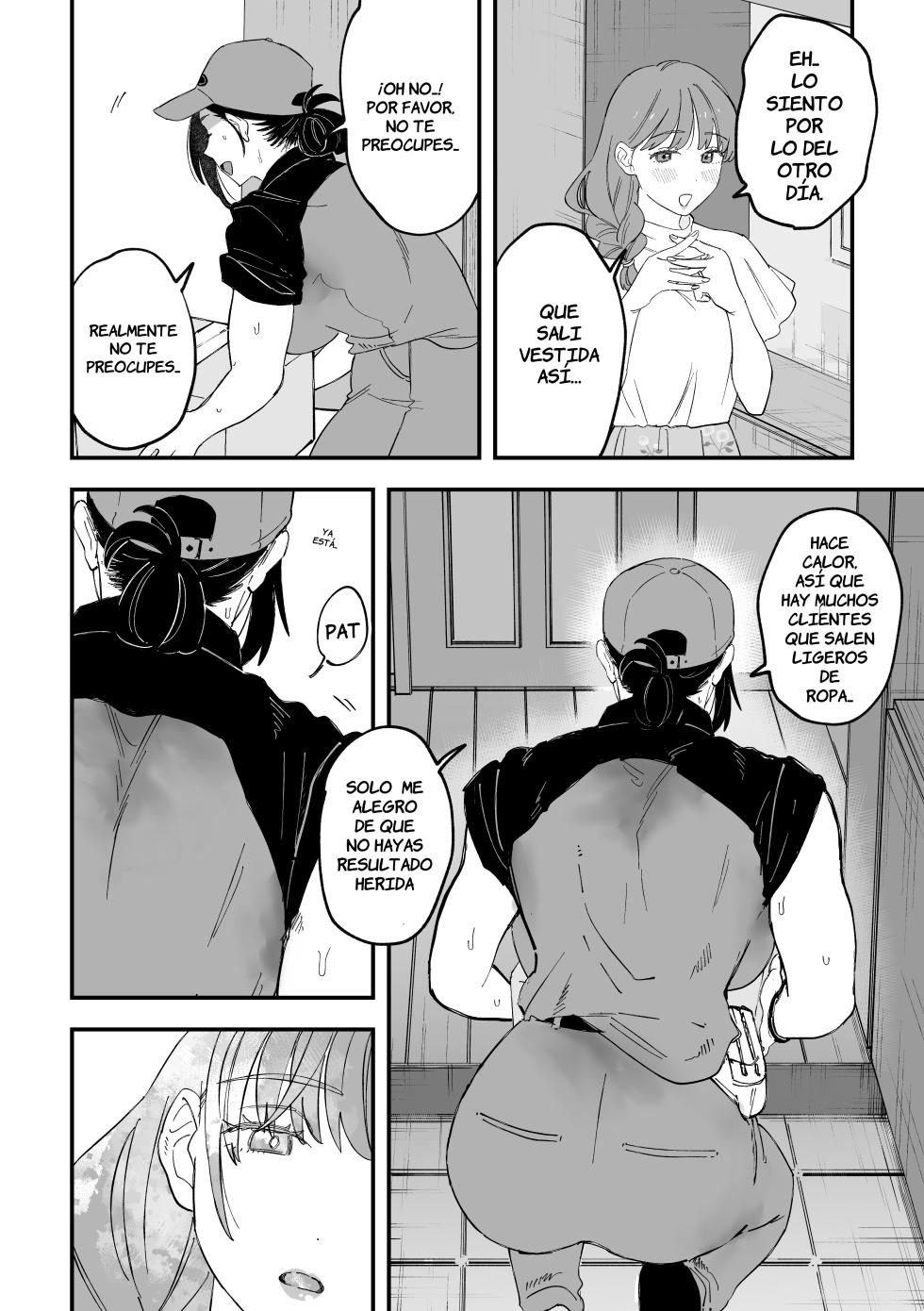 [Pi-ko] Okkii Haitatsuin-san to Oku-sama ga Furin Shichau Hanashi [Spanish] [la qiqi que traduce] | La historia de como una esposa termina cometiendo una infielidad con la repartidora - Page 15