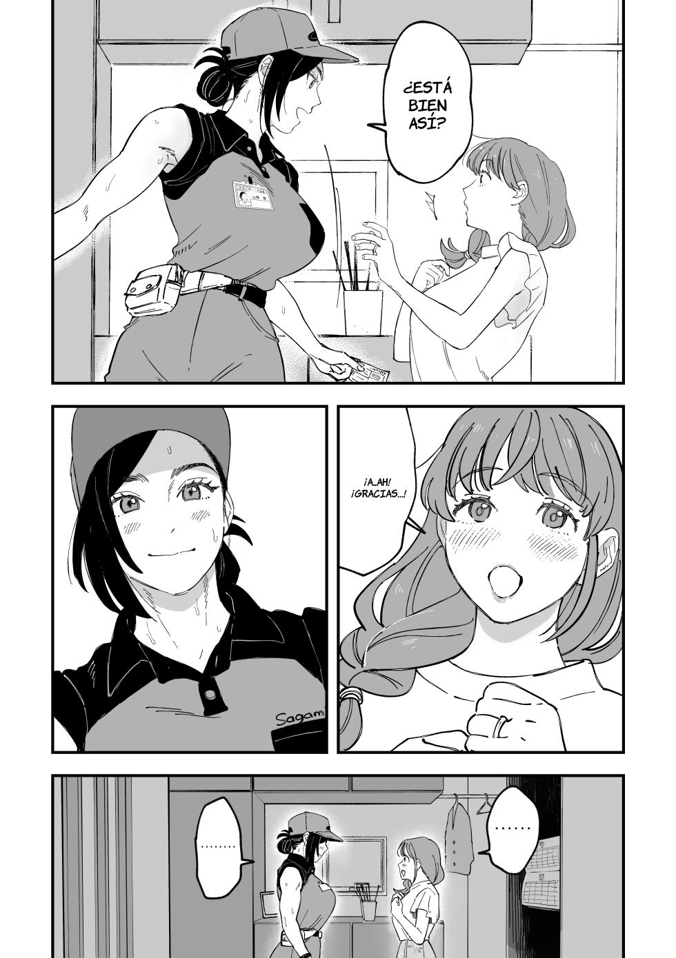 [Pi-ko] Okkii Haitatsuin-san to Oku-sama ga Furin Shichau Hanashi [Spanish] [la qiqi que traduce] | La historia de como una esposa termina cometiendo una infielidad con la repartidora - Page 16