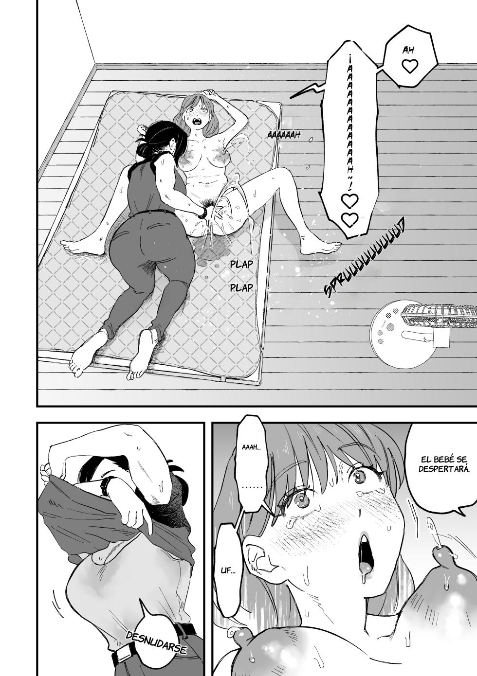 [Pi-ko] Okkii Haitatsuin-san to Oku-sama ga Furin Shichau Hanashi [Spanish] [la qiqi que traduce] | La historia de como una esposa termina cometiendo una infielidad con la repartidora - Page 28