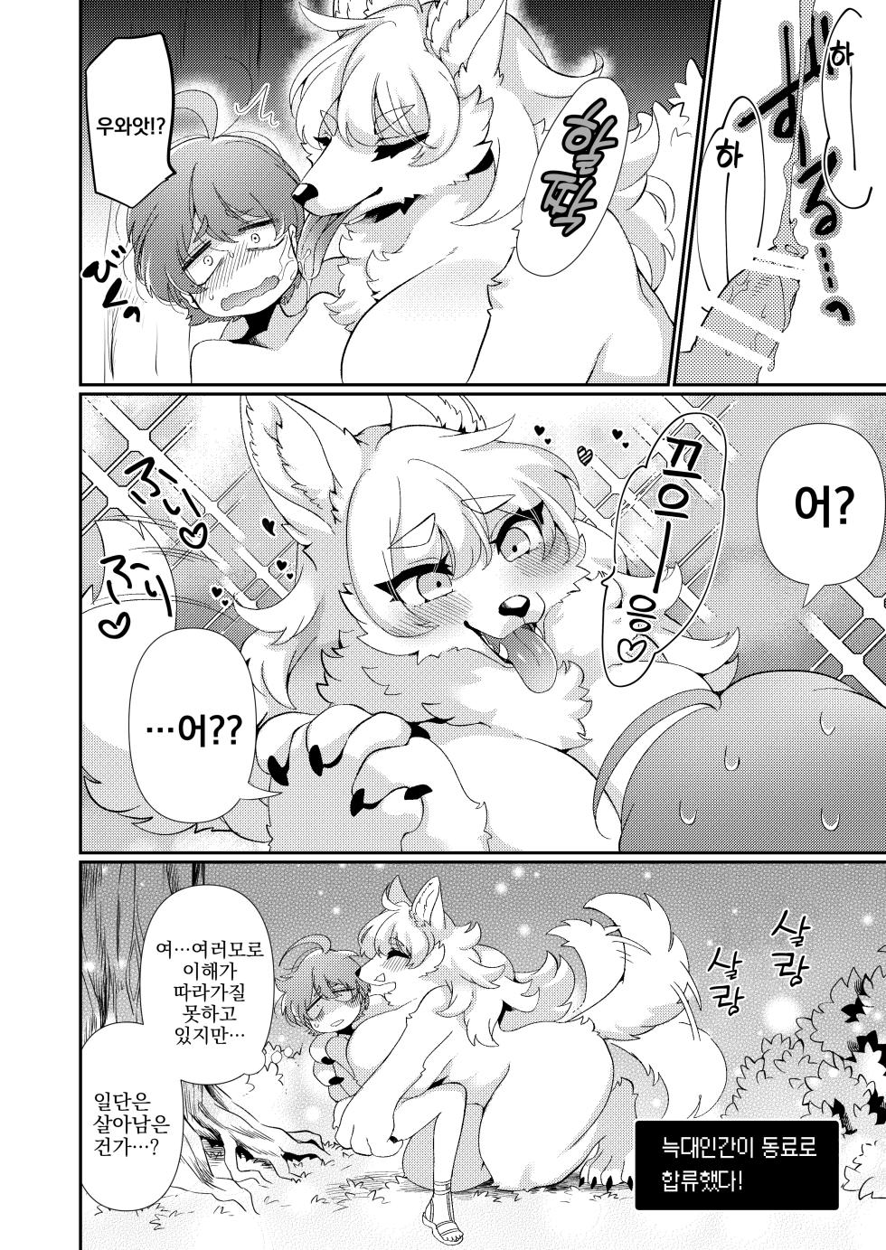 (Shinshun Kemoket 8) [Sangria (Zakuro)] Jinrou ga, Arawareta! | 늑대인간이, 나타났다! [Korean] - Page 17