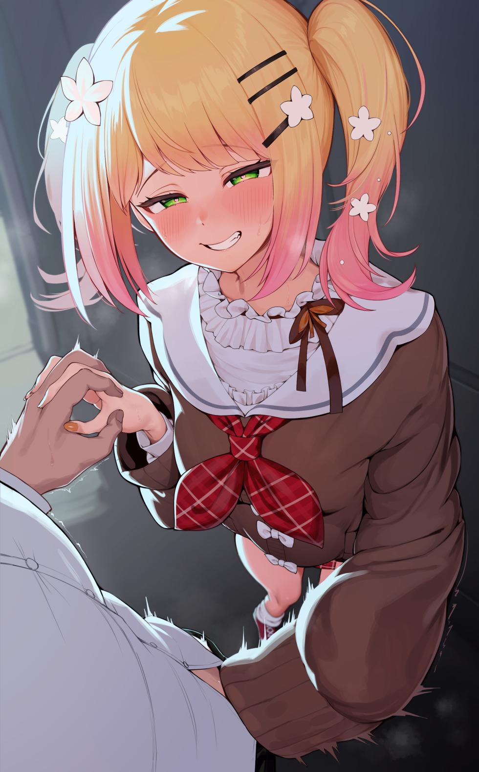 [あじしお] 頼んだら路地裏で手コキしてくれ最後は袖に中出し❤ [Chinese] [蔡徐坤个人汉化] - Page 10
