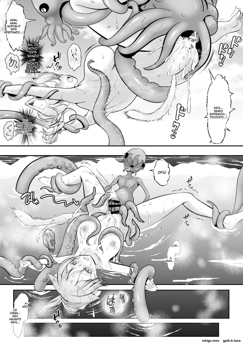 [Youidon] O Sofrimento da Garota Nekomimi: Prisão dos Tentáculos do Polvo - Page 37