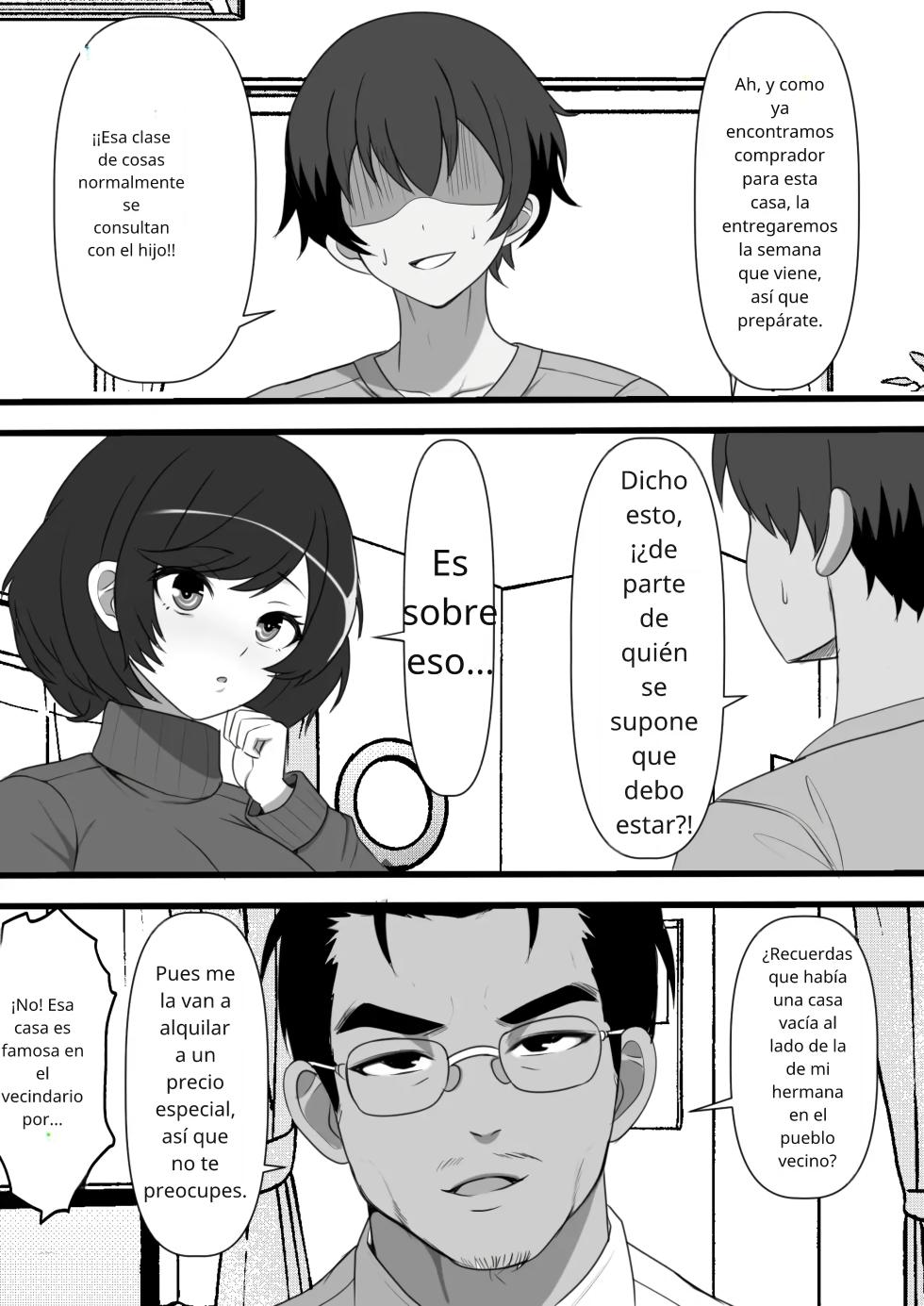 [Furitendou] Tsukekae Kazoku ~ Ore ni Hyoui Shita Jibakurei ga Higawari de Koki Sute Niku Benki o Hirottekuru no Da ga...｜Familia Poseída ~ El Espíritu Atado a Mí, Me Sigue Trayendo Esclavas Sexuales para... [Spanish] [GohanScanX] - Page 3