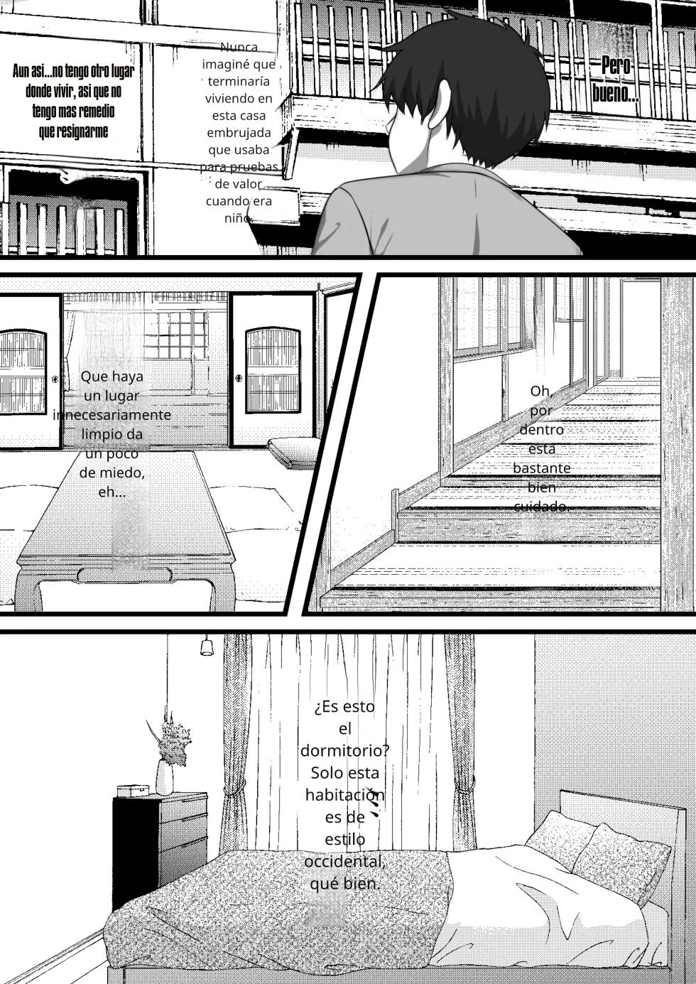 [Furitendou] Tsukekae Kazoku ~ Ore ni Hyoui Shita Jibakurei ga Higawari de Koki Sute Niku Benki o Hirottekuru no Da ga...｜Familia Poseída ~ El Espíritu Atado a Mí, Me Sigue Trayendo Esclavas Sexuales para... [Spanish] [GohanScanX] - Page 8