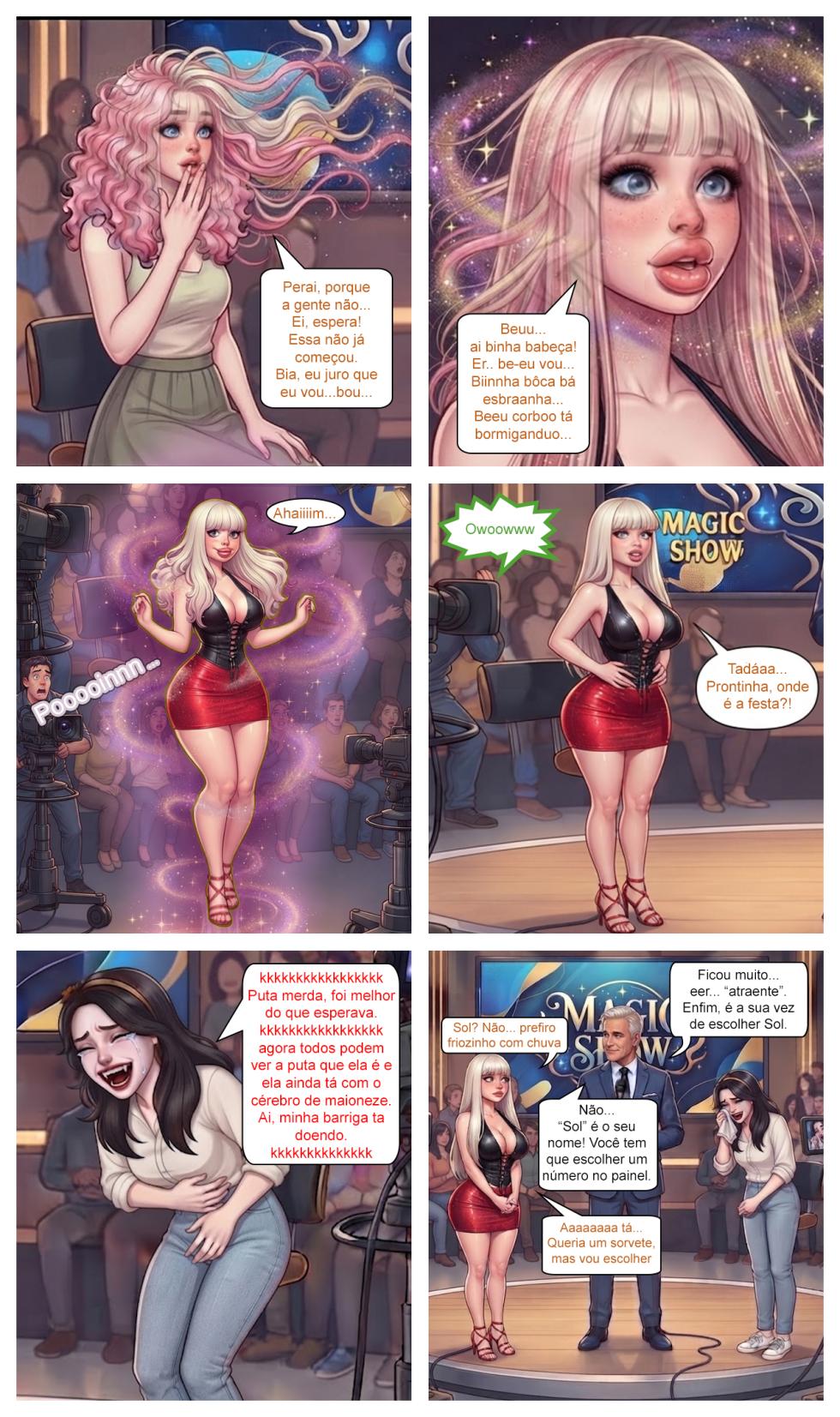 Bia e Sol em "Magic Show" [AI Generated] - Page 3