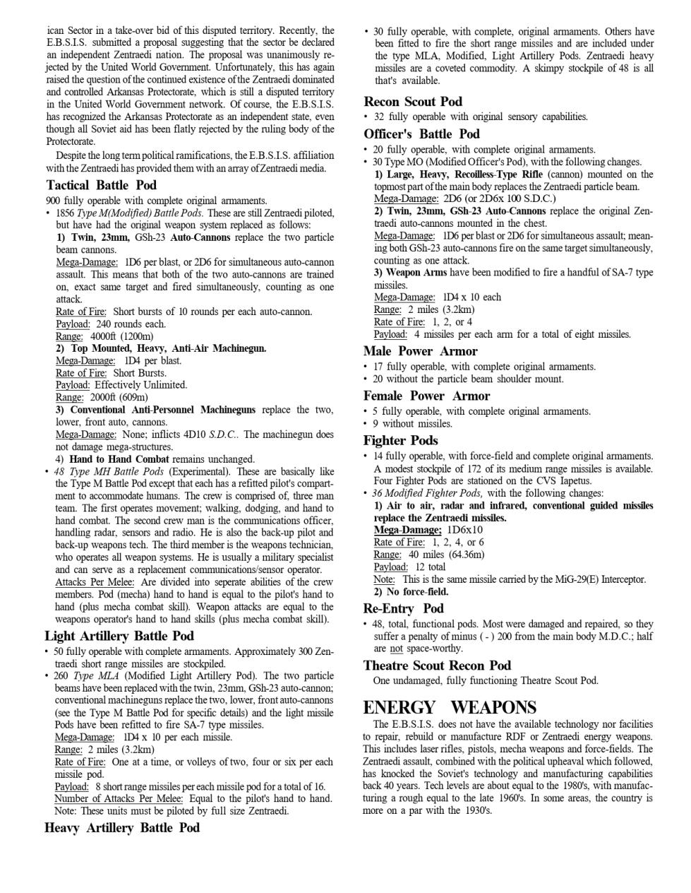 Robotech RPG - Book 2 The RDF Manual - Page 31