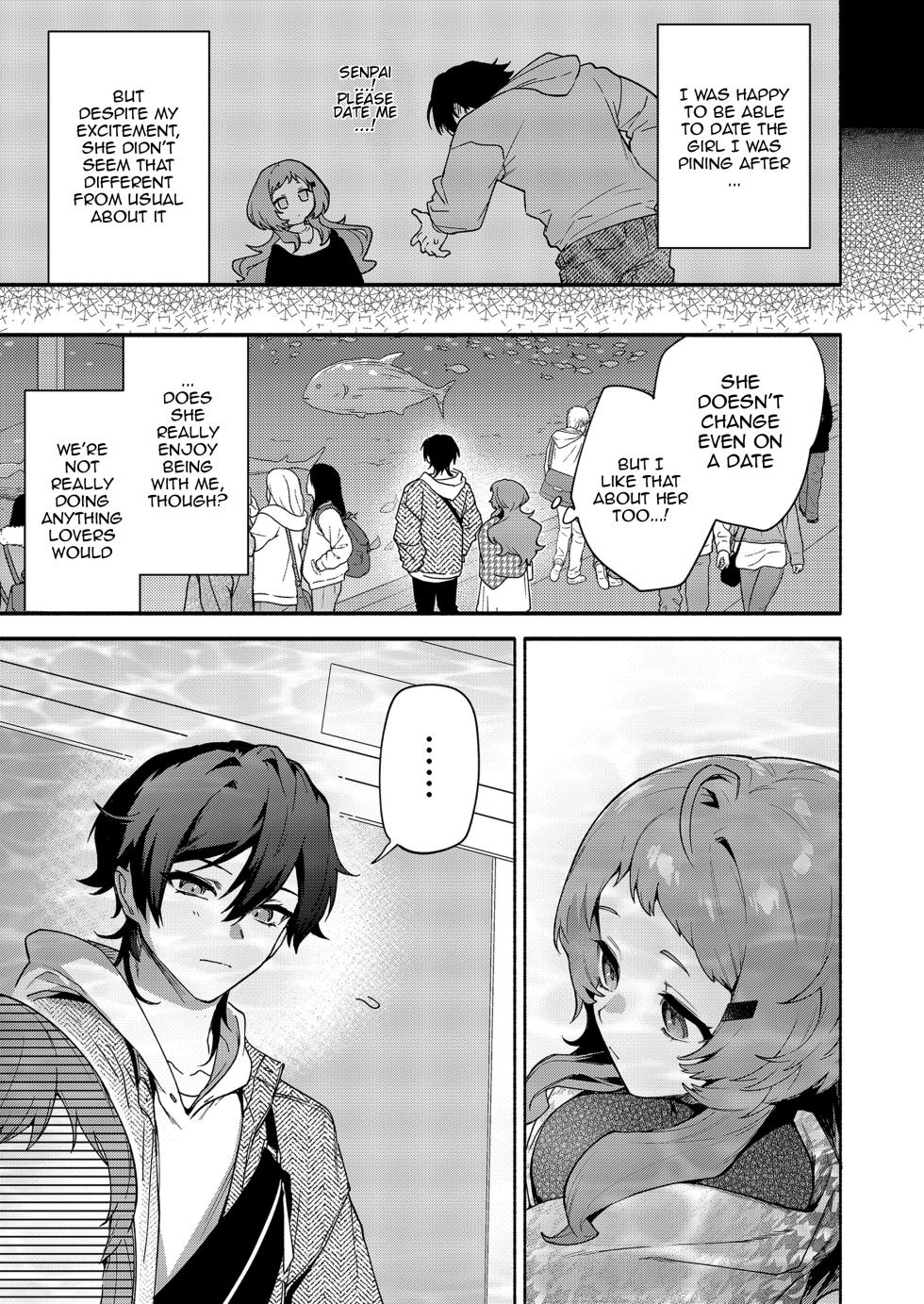 [Sakida Shoten (Sakida Saki)] Mako-senpai ni Taberareru. ~Chiisakute Dekkai Ama Sado Senpai ni Otosareru~ | Eaten By Mako-senpai ~Falling To A Tiny But Huge Sadist Senpai~ [English] [Decensored] [Digital] - Page 7