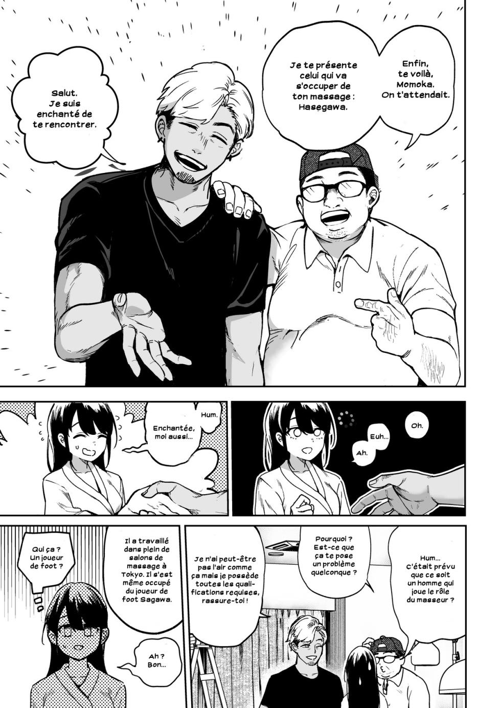 [Echichi Koubou (ababari)] Gakeppuchi Idol, Hajimete no Gravure Satsuei de Zecchou!? ~Mizugi no Naka Made Massage Sareru nante Kiitemasen!~ [French][Zer0] - Page 10