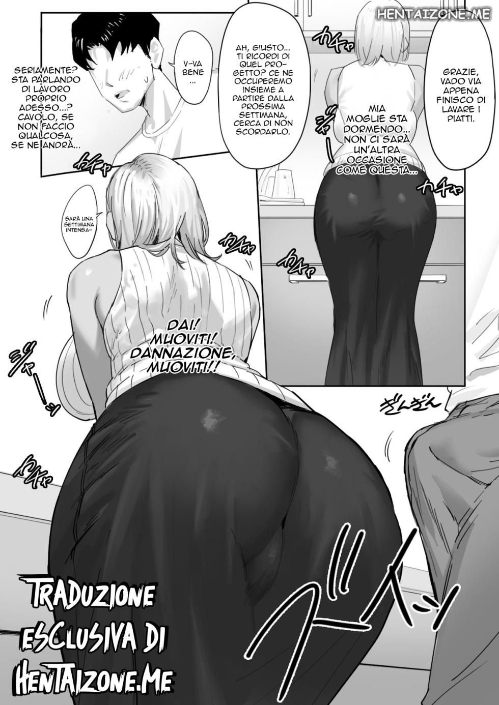 [Genkai Hatsudensho (Nakamo)] Onna Gal Joushi to Furin suru Hanashi 1-2 | Ho una relazione con la mia sexy capa bionda 1-2 [Italian] - Page 5