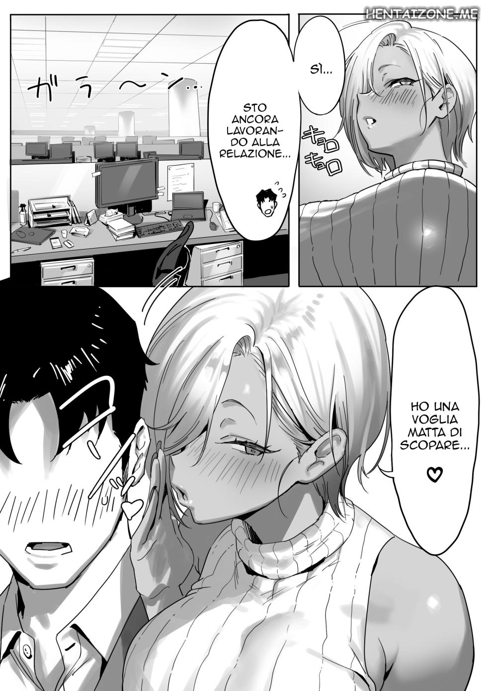 [Genkai Hatsudensho (Nakamo)] Onna Gal Joushi to Furin suru Hanashi 1-2 | Ho una relazione con la mia sexy capa bionda 1-2 [Italian] - Page 38