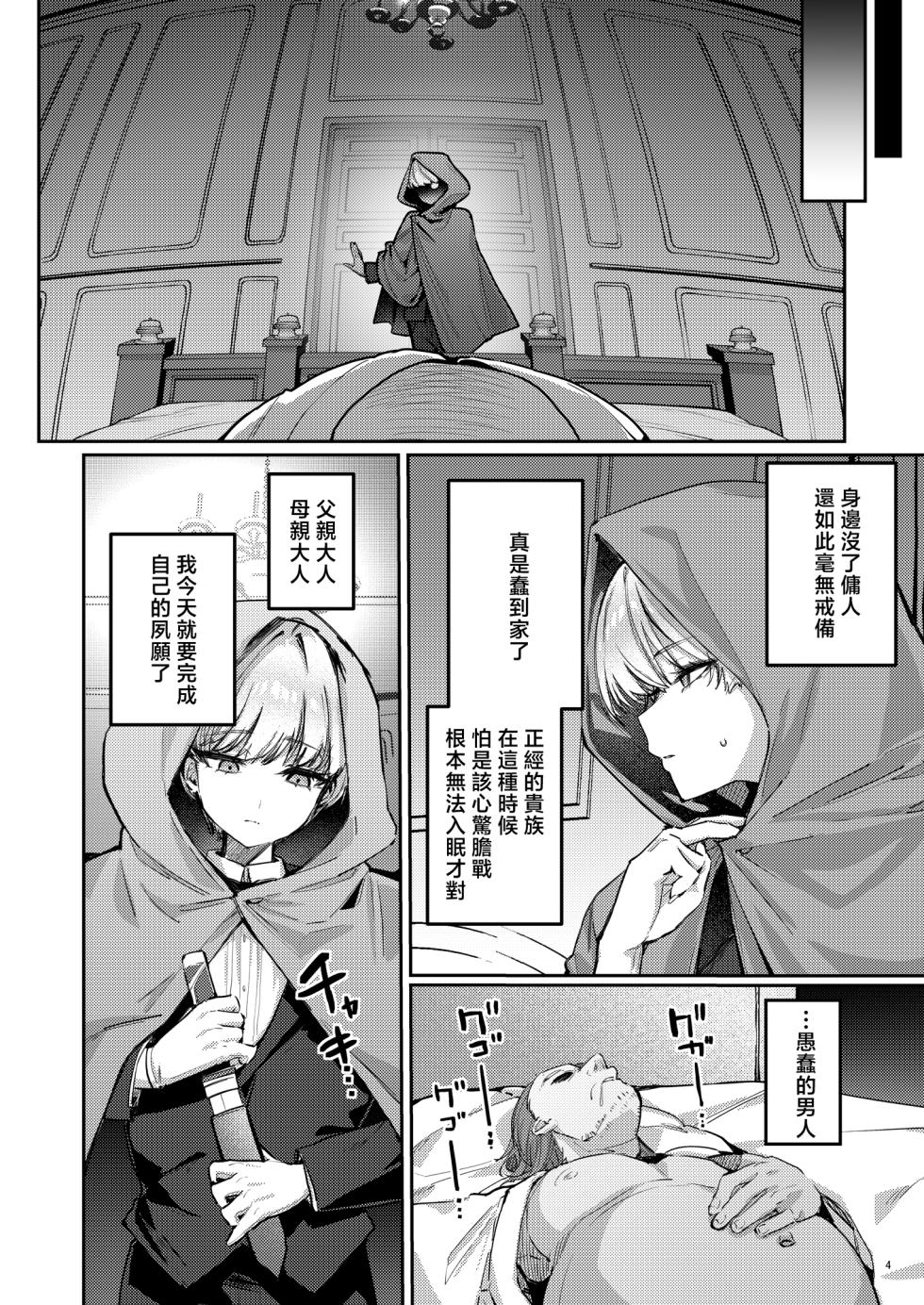 [diletta (Ushio Kiyoshi)] Fukushuu ni Ueta Botsuraku Reijou o Mesuochi suru made Kainarashi, Metoru. [Chinese] - Page 6