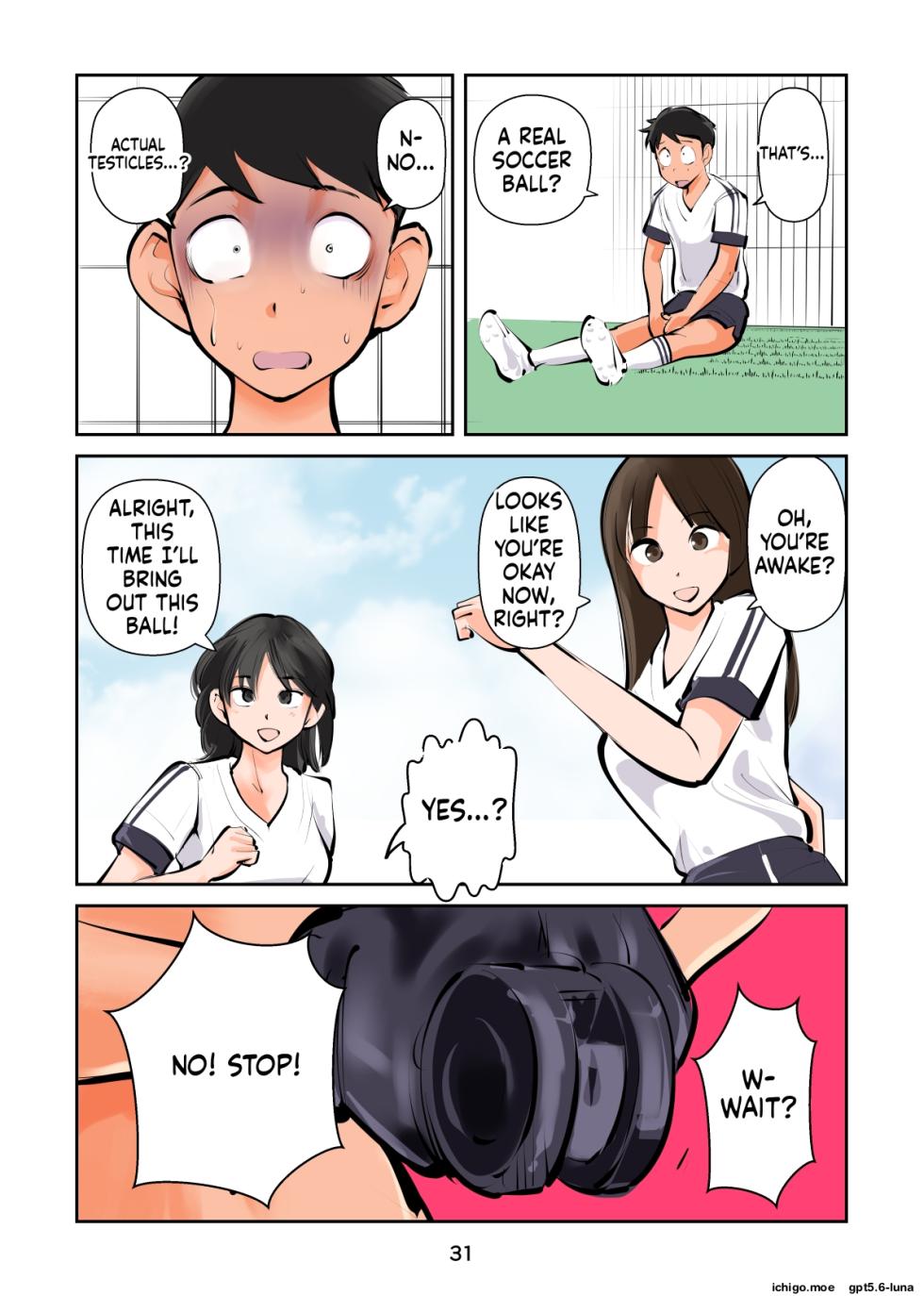 [Pecan (Makunouchi)] Groin kicking football 2 | Kinkeri Futsal 2 [English][MTL] - Page 32