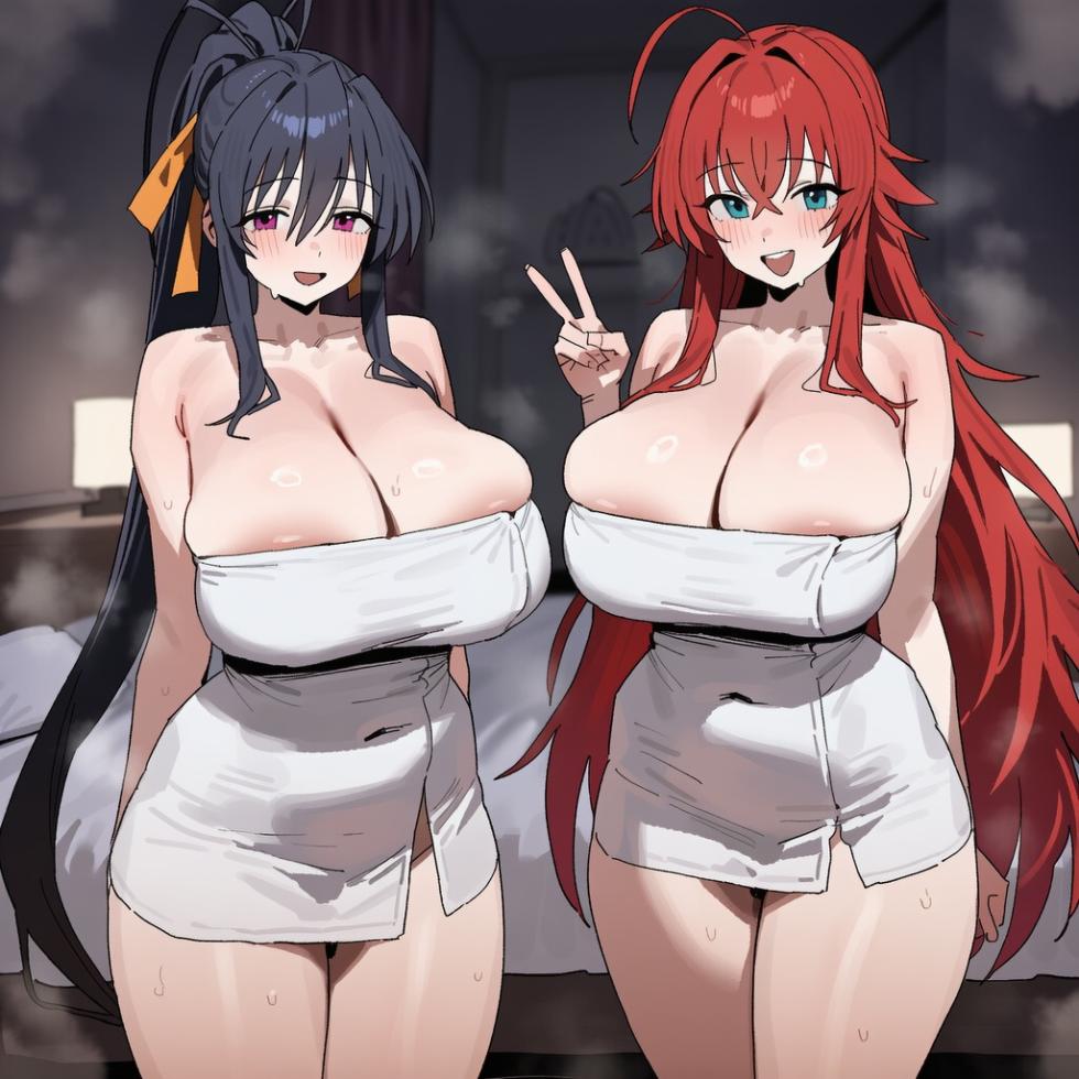 [kaminarimon_ai] [神羅天征] [仲見世] [雷門AIショップ] リアス・グレモリーx姫島朱乃 [AI Generated] - Page 9