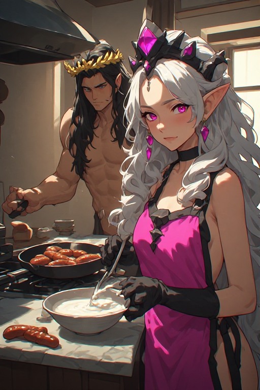 The Emperor on Slaanesh — Their Warm and Cozy Daily Life [AI Generated] - Page 8