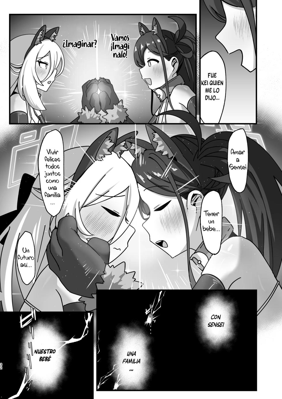 [Loli Chahan (Loli Chahan)] Apareamiento serio con Alice y Kei libro para dejarlas preñadas edición para hacer bebés (Blue Archive) [Spanish] [Cathal] [Digital] - Page 32