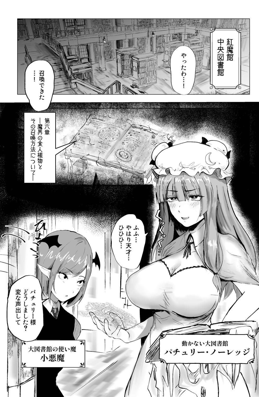 [Shinigahachi (Shinigahachi)] Majo to Koakuma, Kankaku Shadan Ana ni Ochiru. (Touhou Project) - Page 3