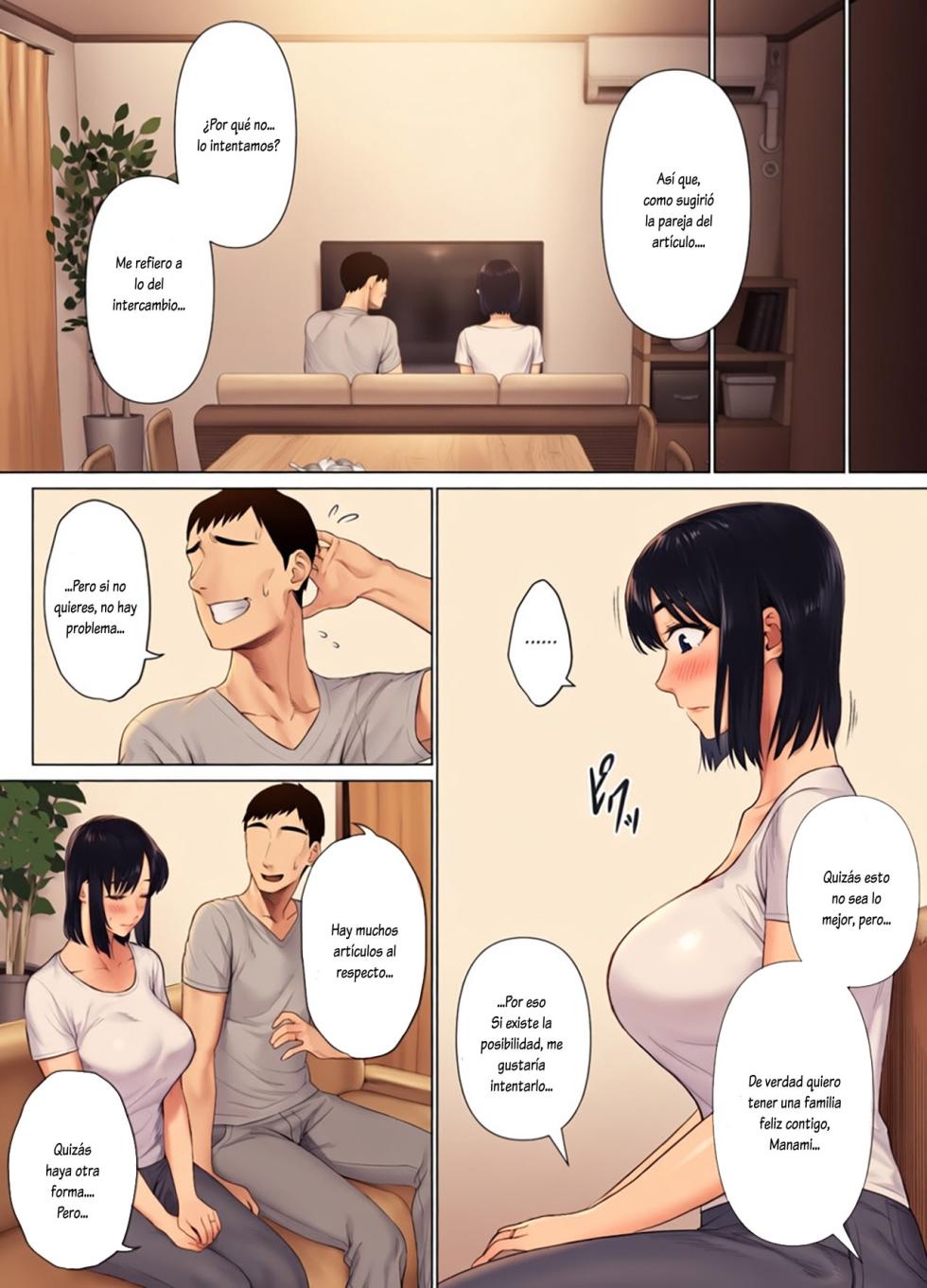 [Mitsumitsu Niku (Hikitogu)] LeveChi na Swapping 1 ~Seiheki ni Mezameru Otto Hen~ [Spanish] [Lovely Diablesse Scan] [Decensored] - Page 11