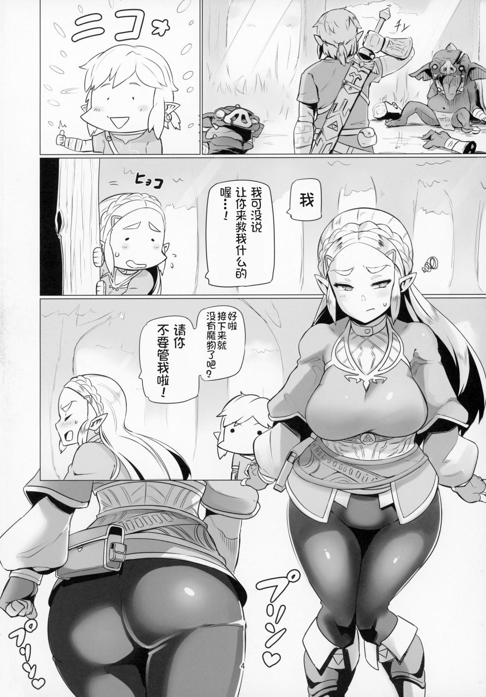 (C93) [UU-ZONE (nuezou)] Ee Ketsu. (The Legend of Zelda: Breath of the Wild) [Chinese] [鬼畜王汉化组] [Decensored] - Page 4