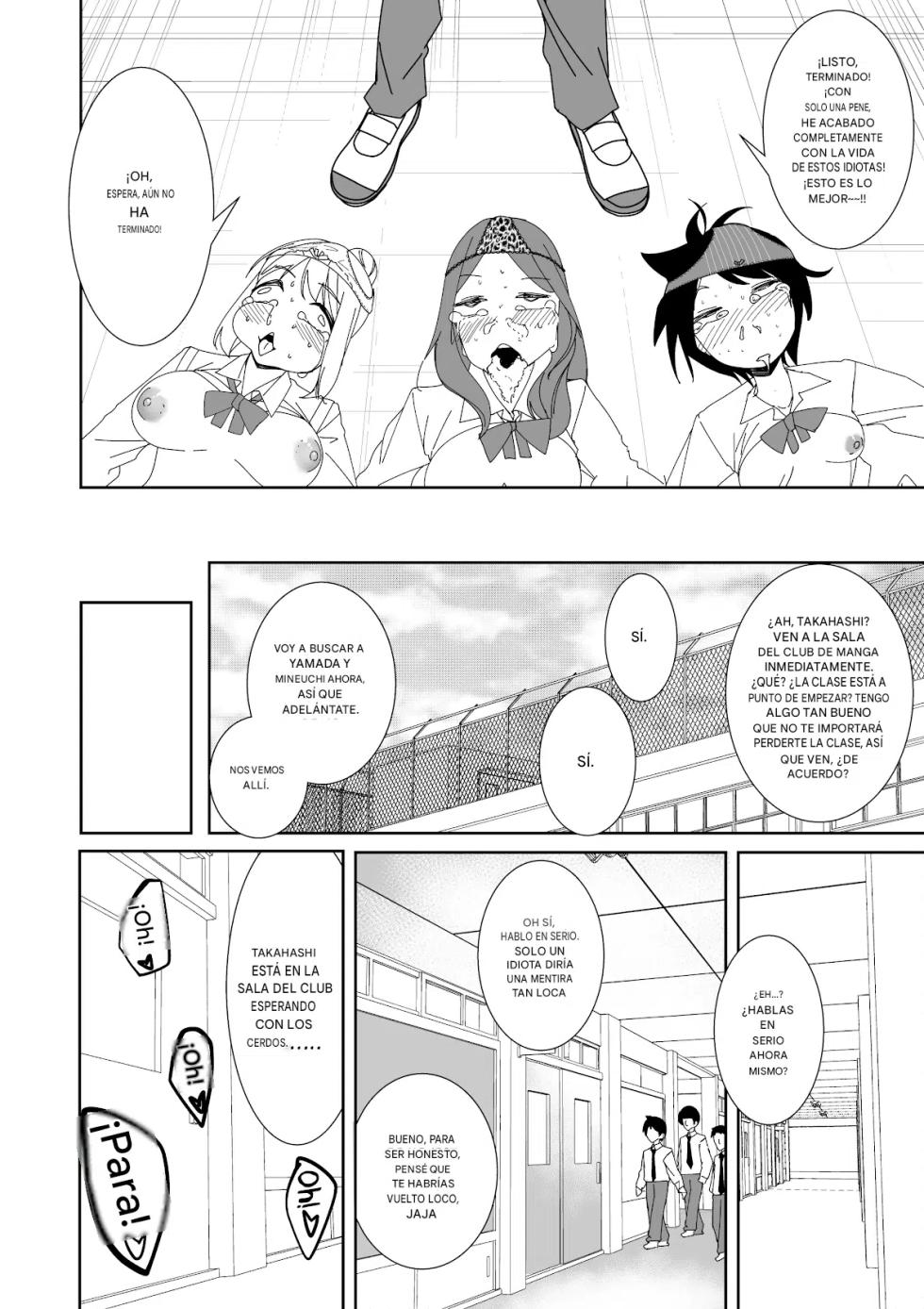 [Hisamaru Hajimeya (Hisamaru Hajime)] Saimin Appli de! ~Ore o Ijimeta Baka Onna o Onaho ni Shite Otaku Tomodachi ni Zoutei Shitemita~ [Spanish] - Page 12